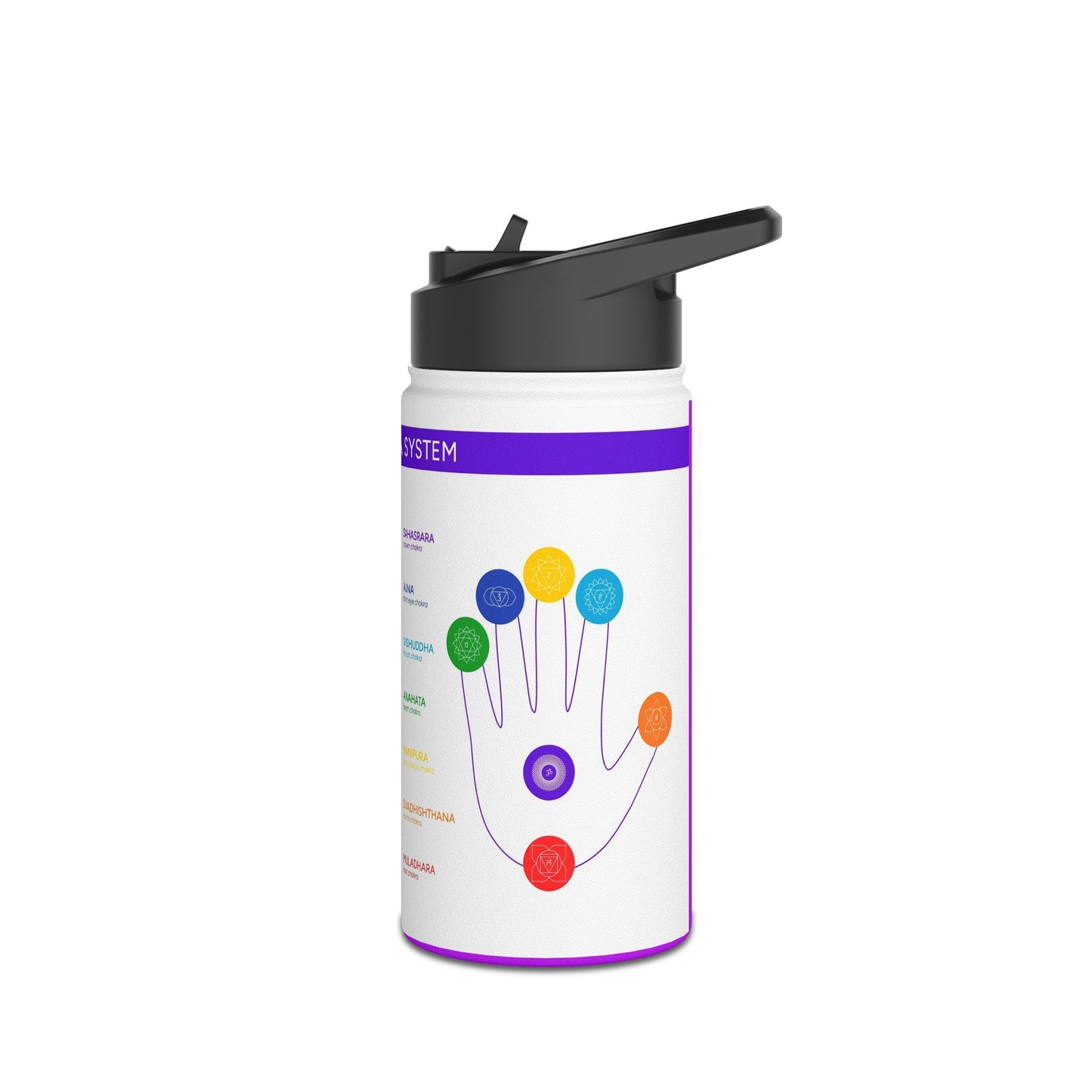 Chakra Healing Stainless Steel Water Bottle - Stay Hydrated