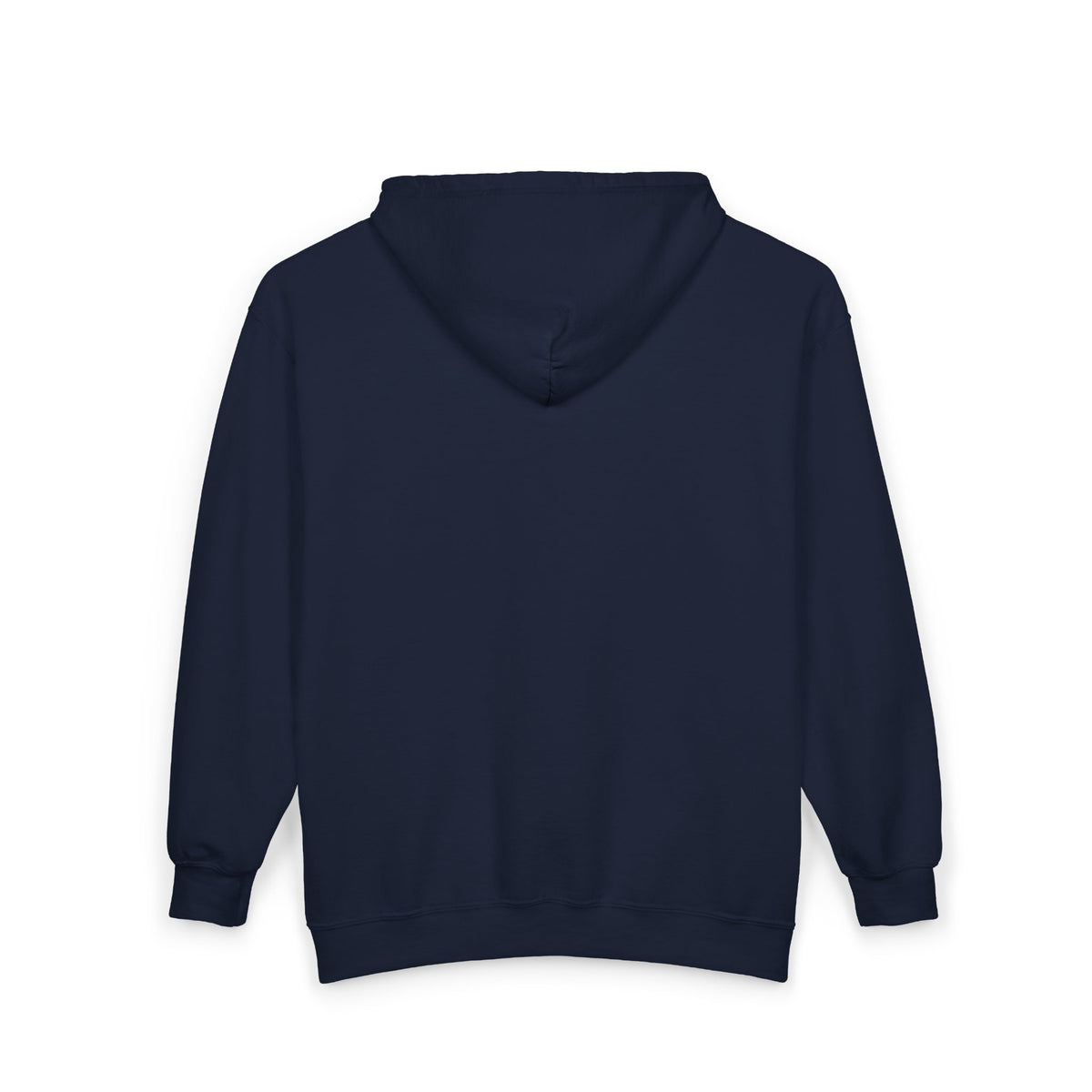 Minimal Wave Zip Hoodie — Subtle Coastal Graphic Full-Zip Sweatshirt