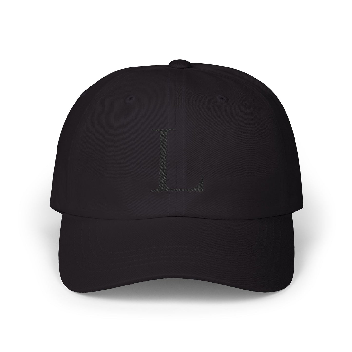 Wear My Story Embroidered Initial Hat - Letter L on the Classic Dad Cap