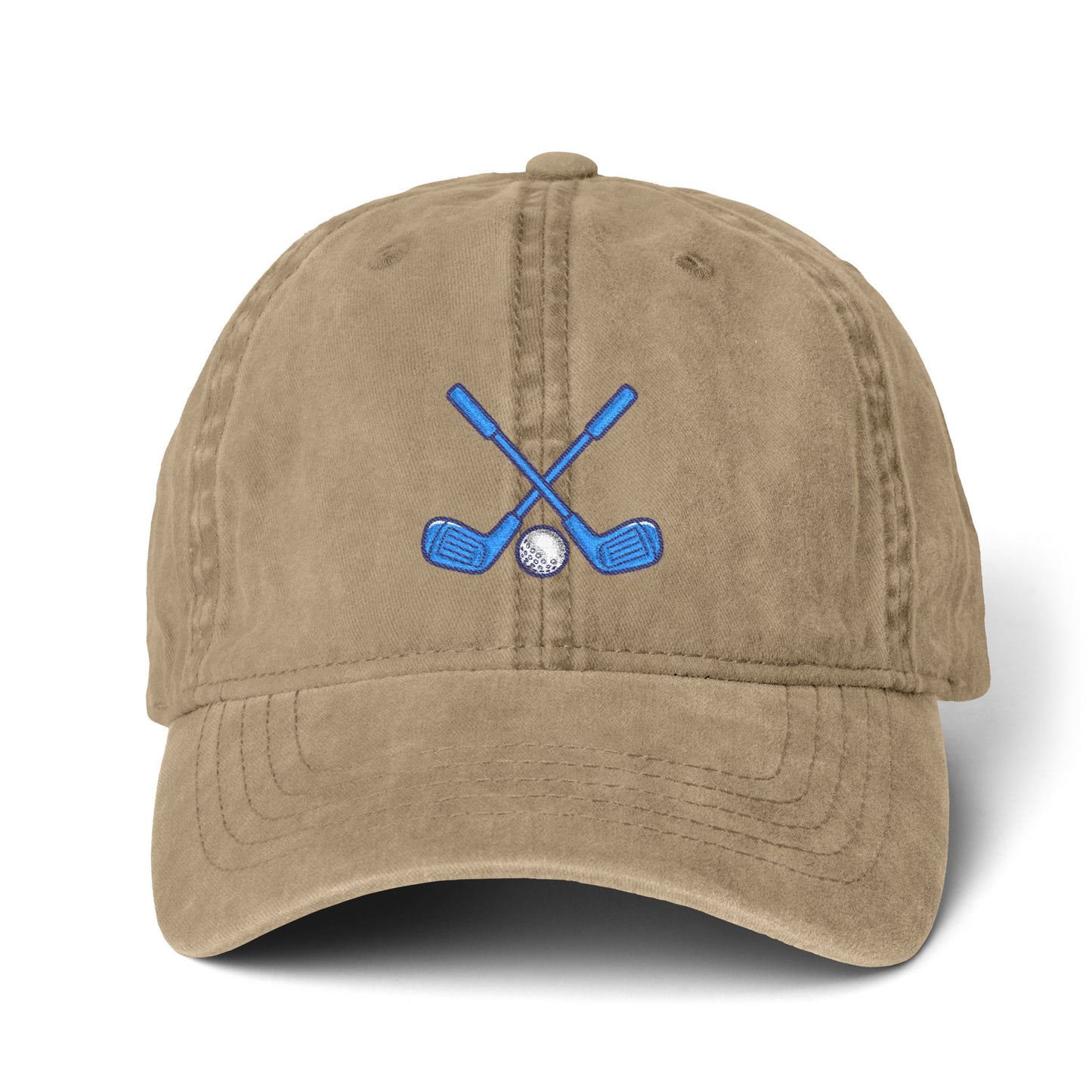 Coastal Fairway Embroidered Golf Hat – Women’s Pigment Dyed Golf Cap | Minimalist Country Club Style