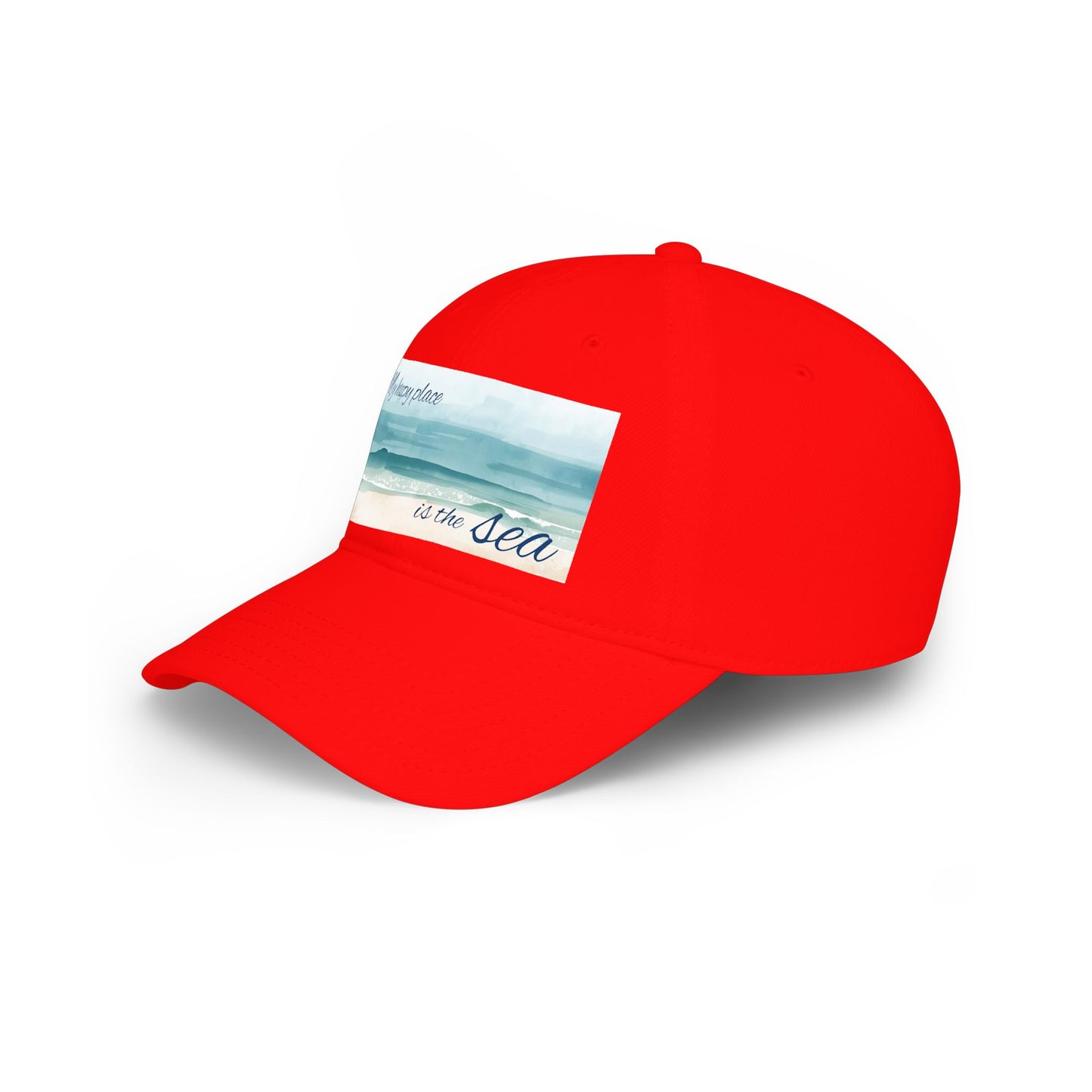 my happy place Is the sea Low Profile Baseball Cap