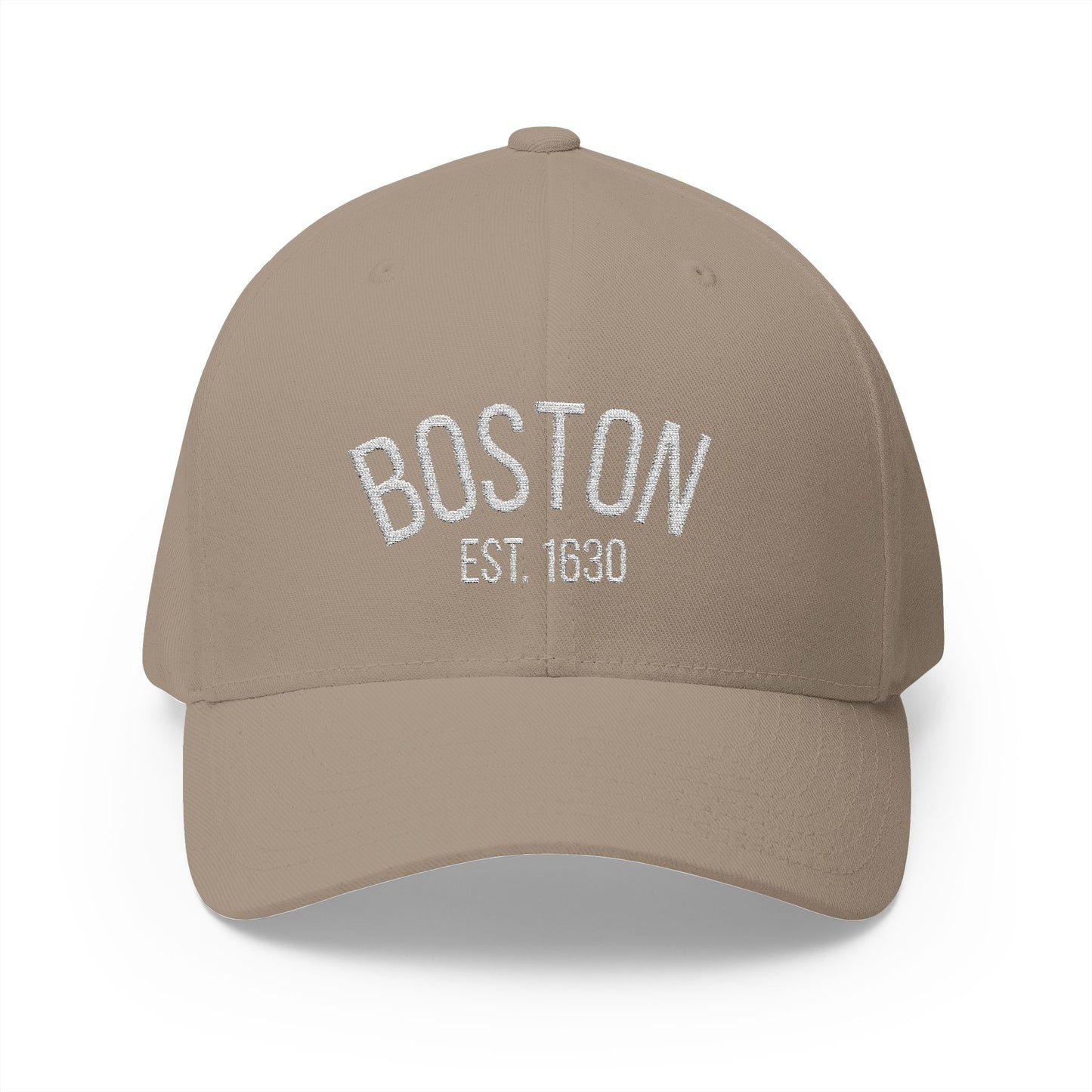 Boston Embroidered Closed-Back Cap, Stylish Baseball Hat, Gift for Sports Fans, Summer Accessory, Casual Outfit