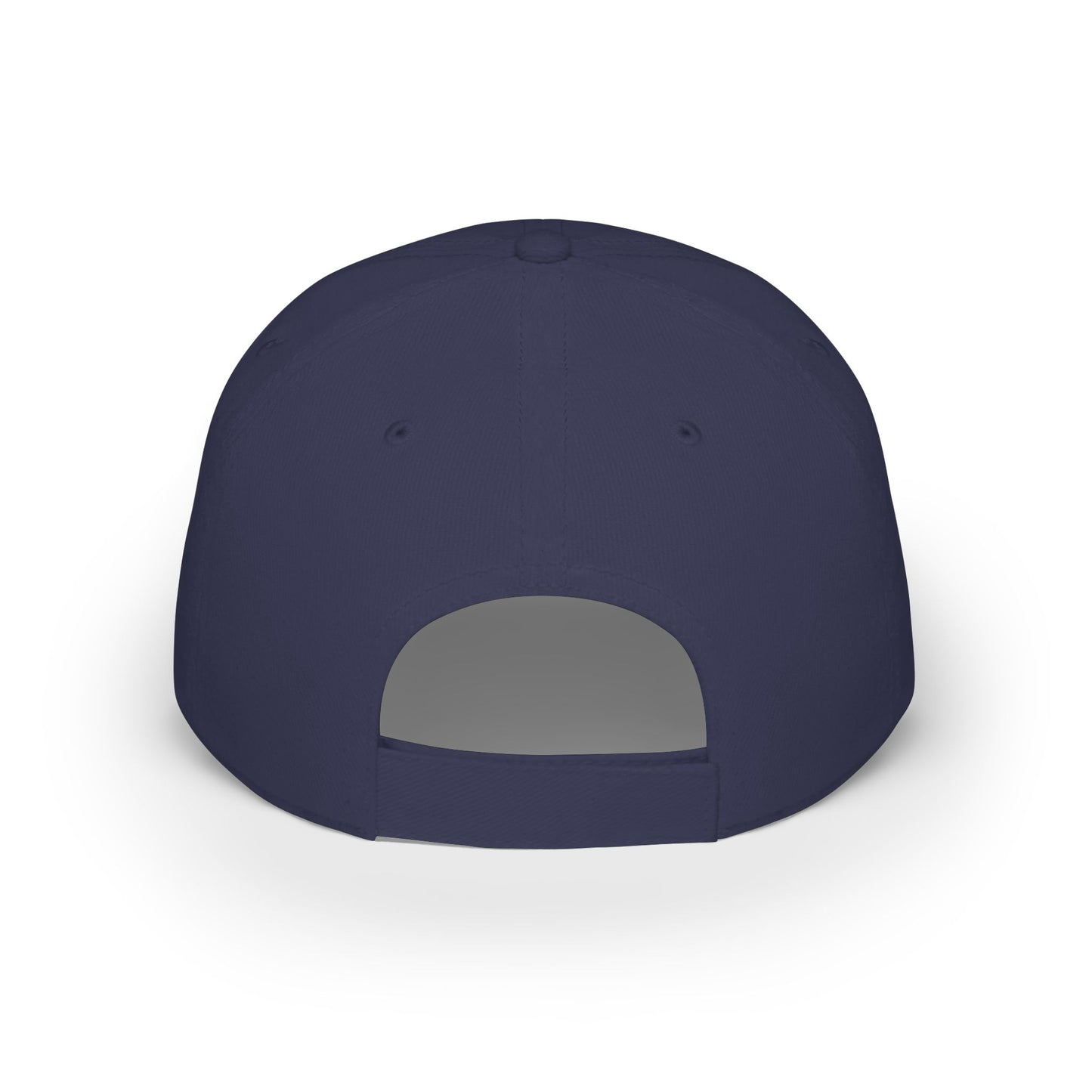 my happy place Is the sea Low Profile Baseball Cap with wave accent