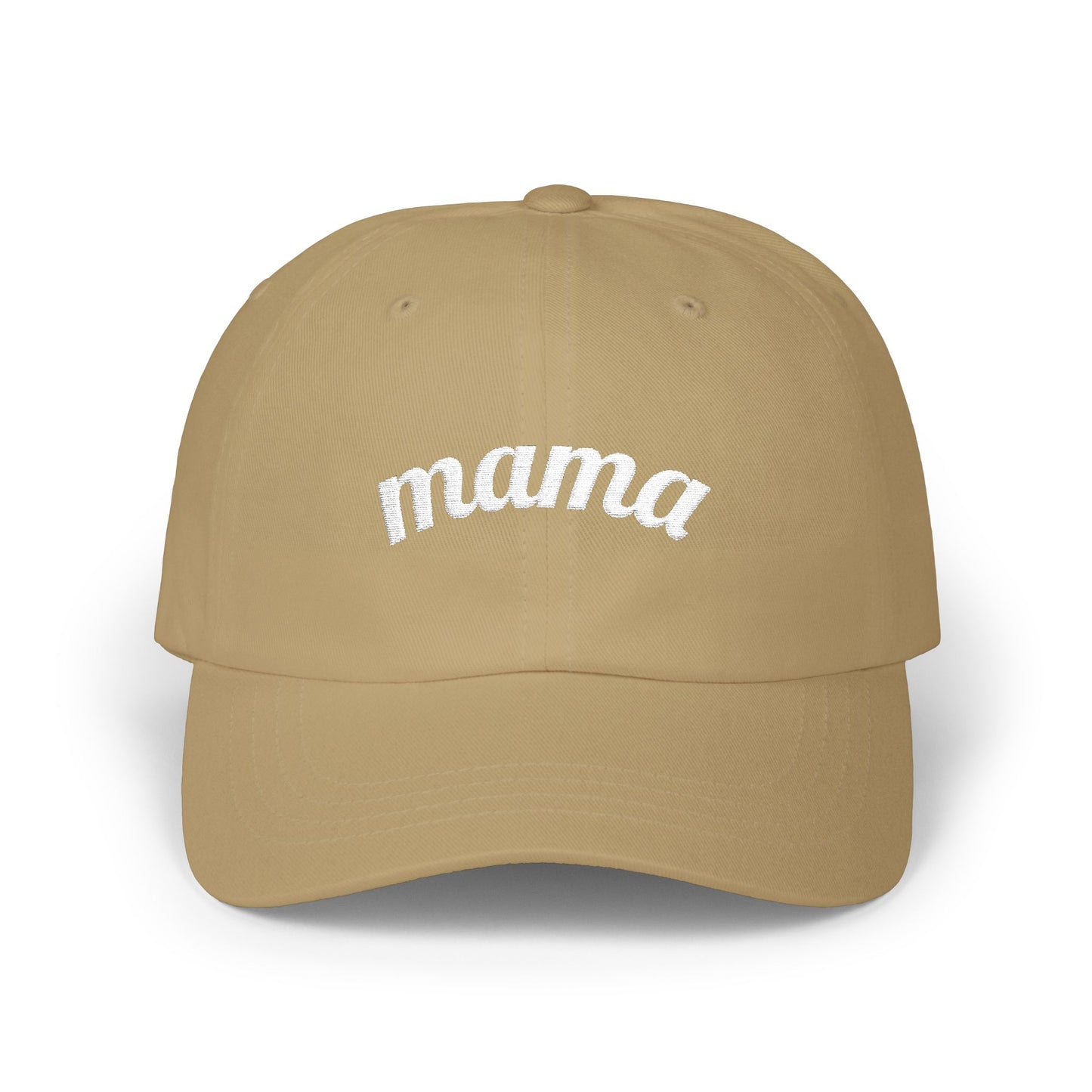 Mama Script embroidered baseball Cap - # 1 back detail