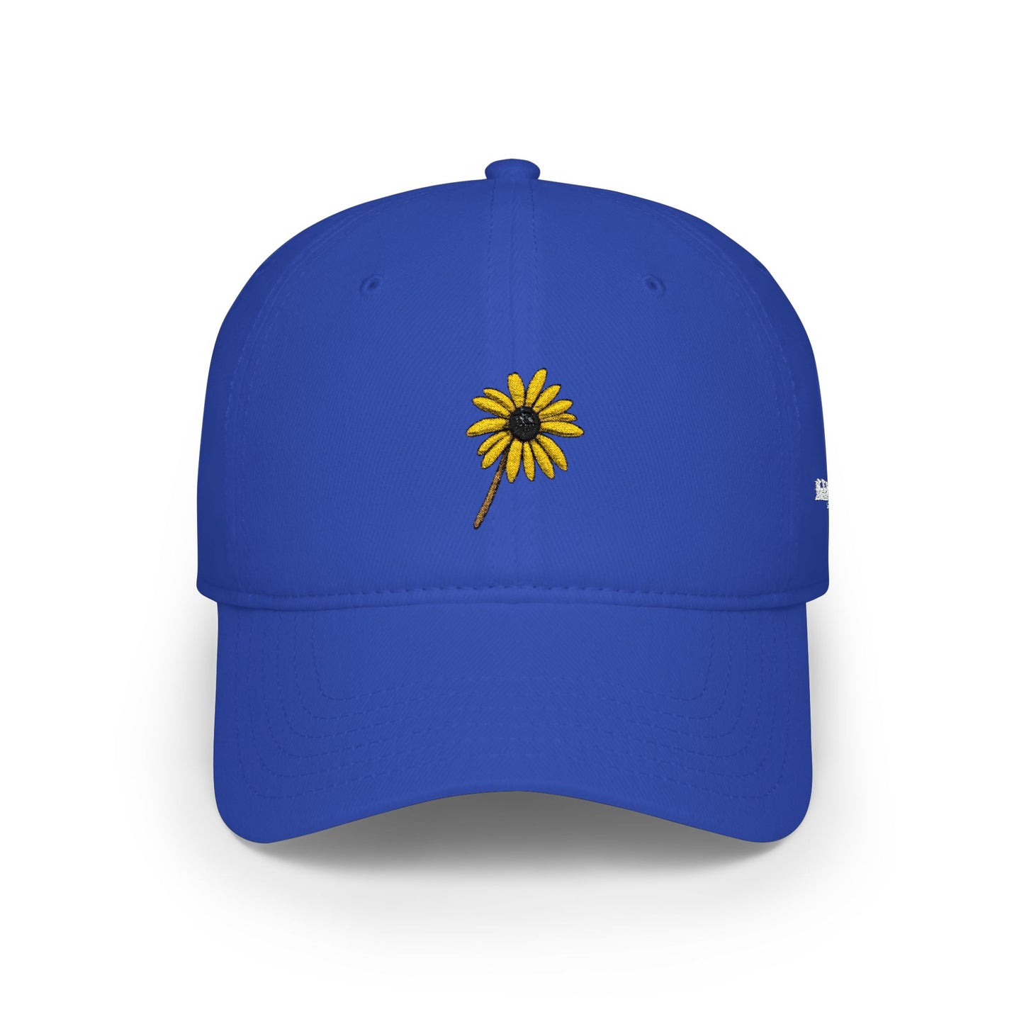 Black-Eyed Susan Mom Cap — Low Profile Baseball Hat with Embroidered flower