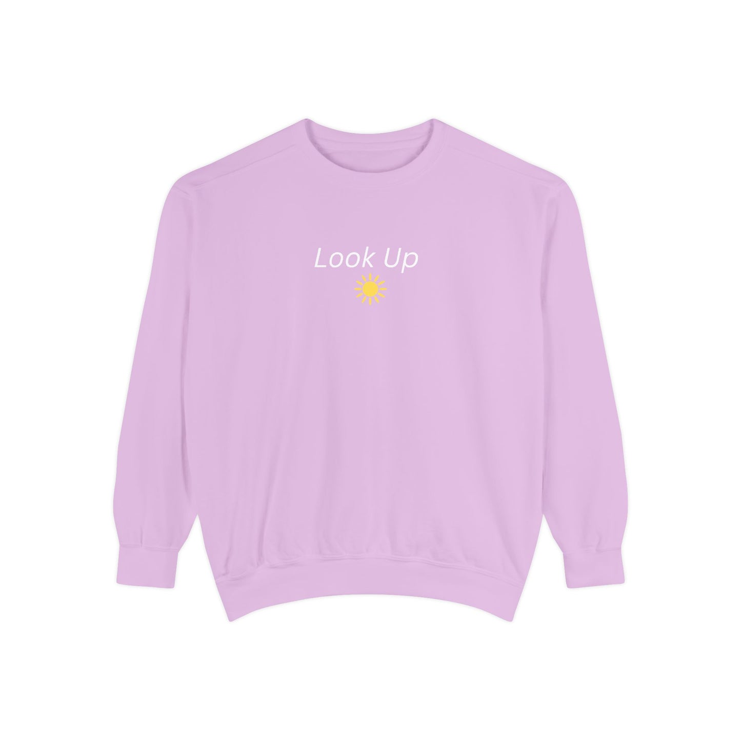 Look Up Sweatshirt- Minimal Sun Crewneck