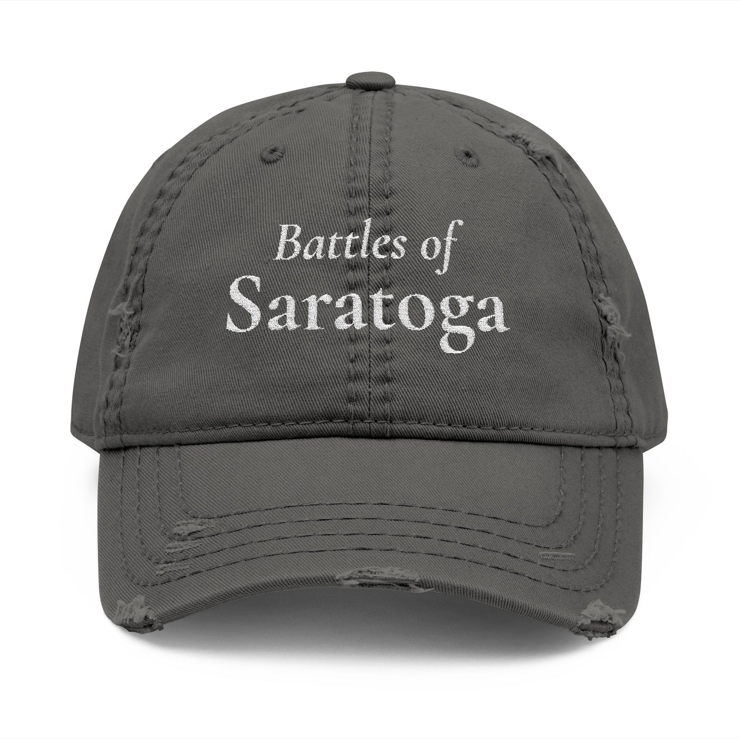 Distressed Embroidered Dad Hat — Battles of Saratoga 250th Anniversary