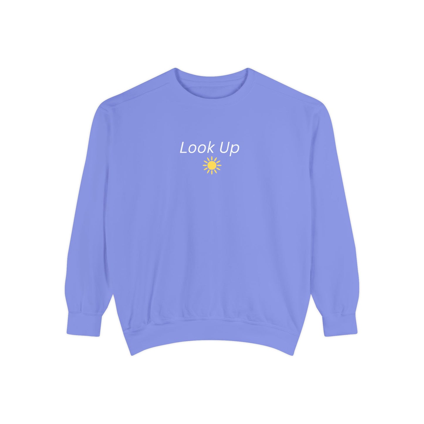 Look Up Sweatshirt- Minimal Sun Crewneck