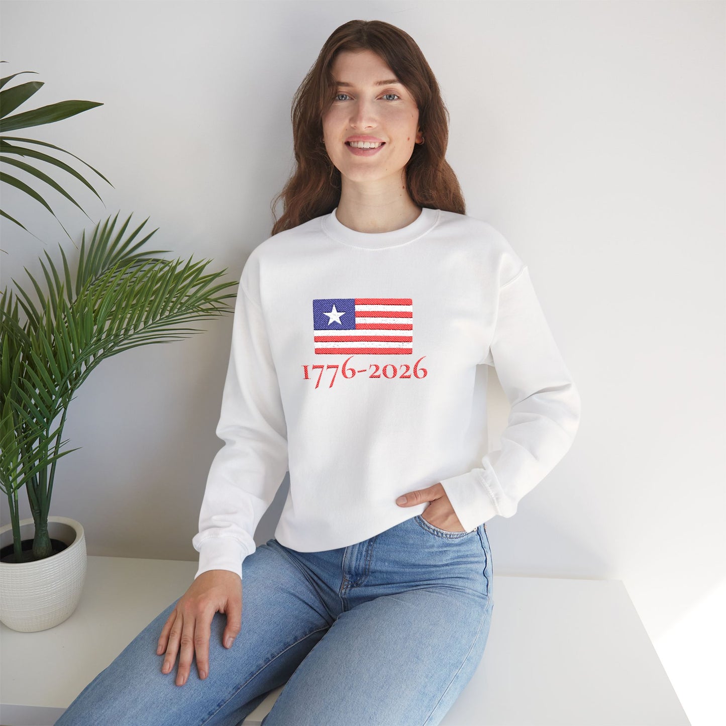 USA  1776–2026 Patriotic Crewneck Sweatshirt