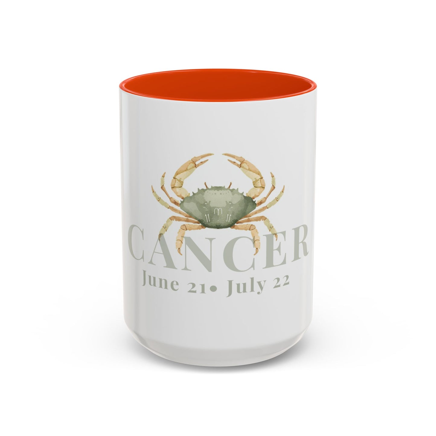 Cancer Zodiac Mug - June 21- July 22 Astrology Coffee Cup - Crab Zodiac Sign Mug - 15 oz.