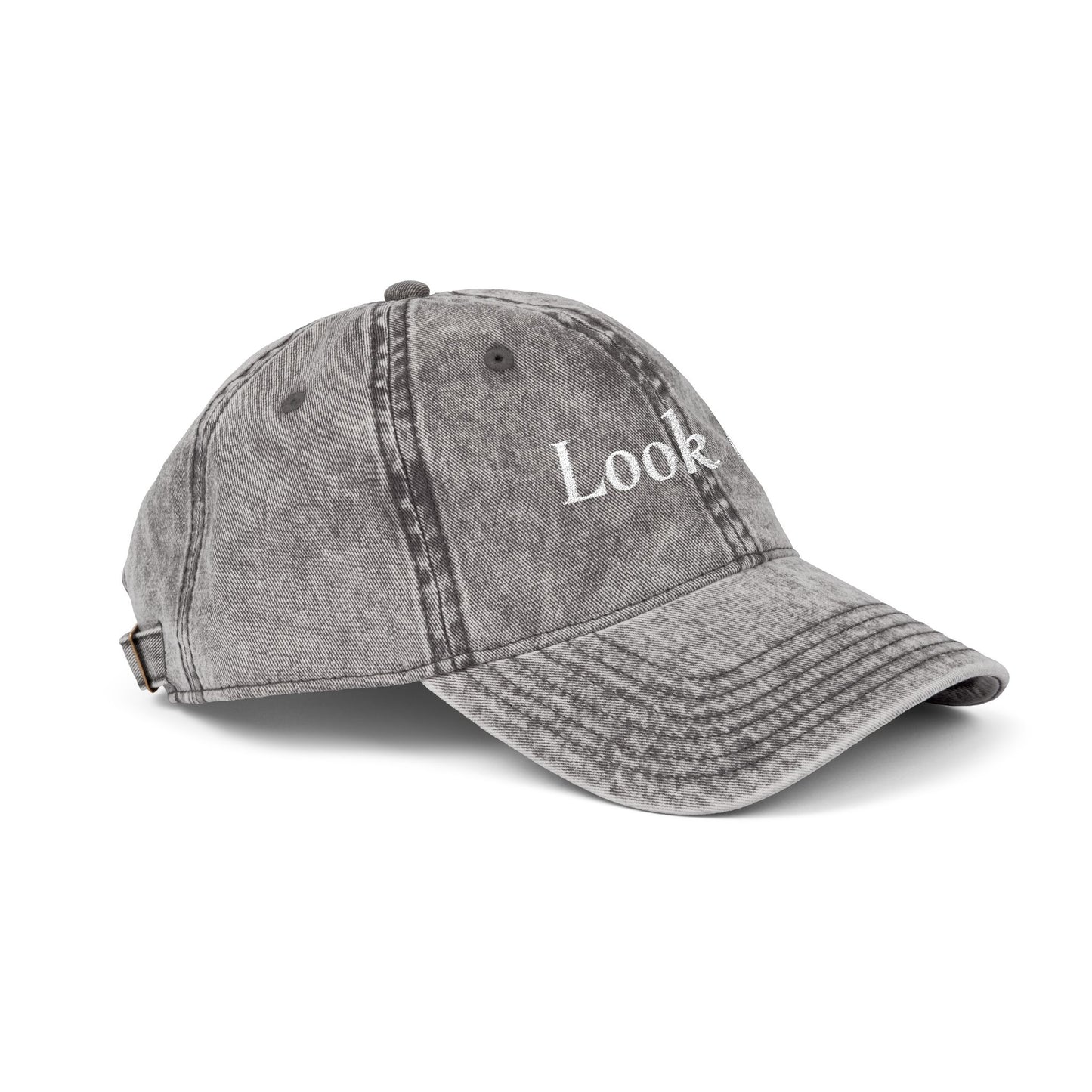 Look Up Embroidered Vintage Cap