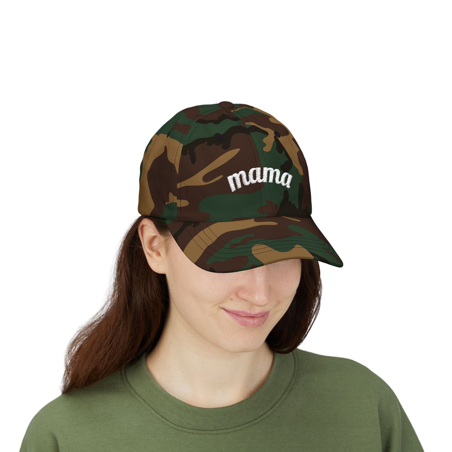 Mama Script embroidered baseball Cap - # 1 back detail