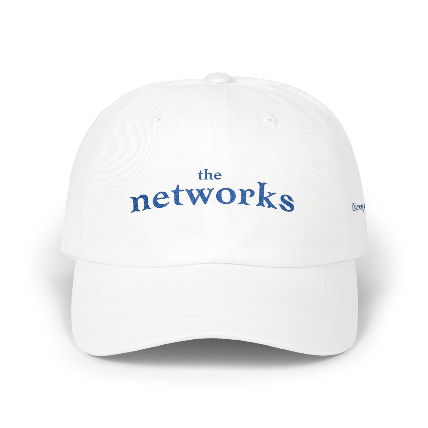 The Networks Embroidered Dad Cap — Fairway Society Embroidered Golf Hat – Women’s Golf League Cap | Minimalist Country Club Style