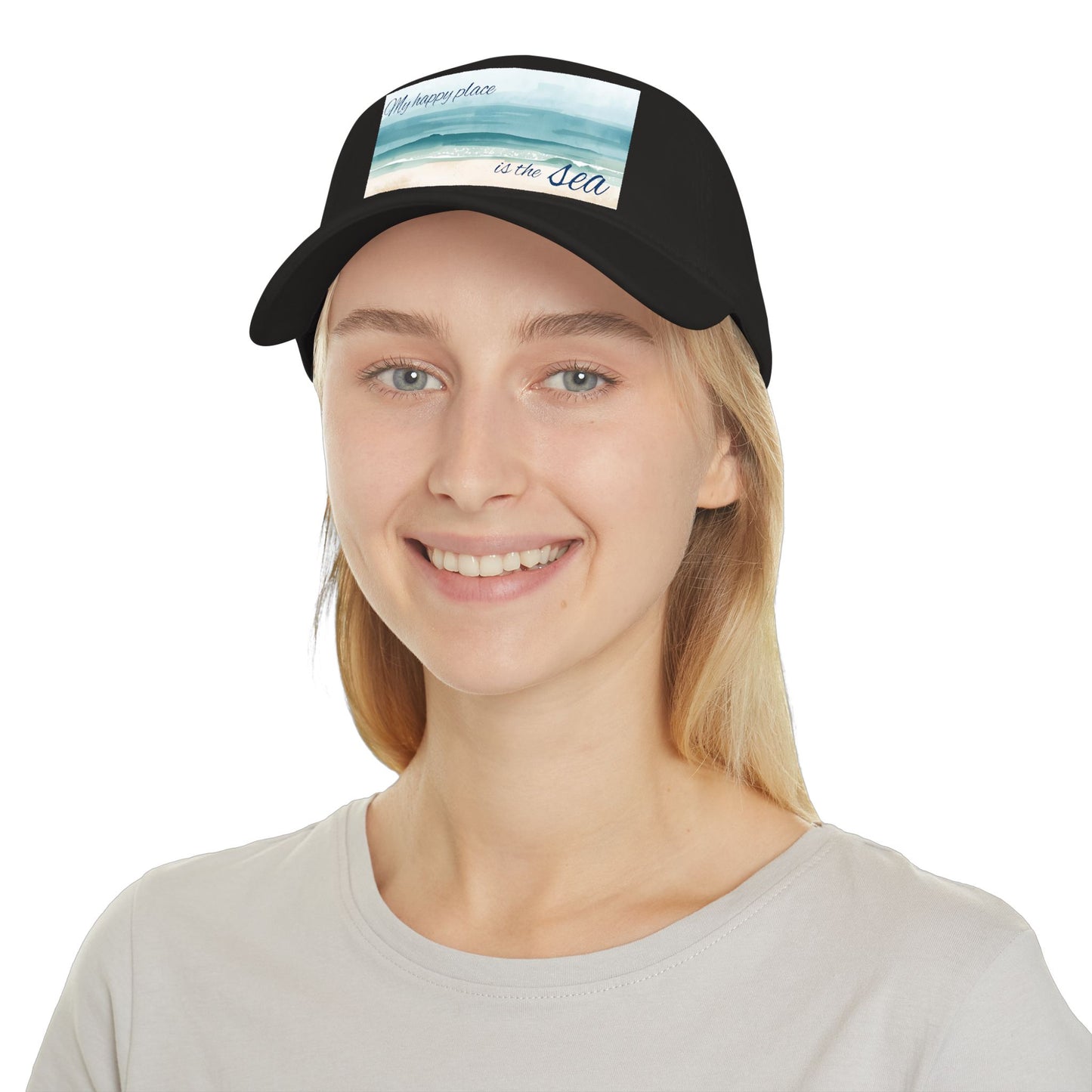 my happy place Is the sea Low Profile Baseball Cap