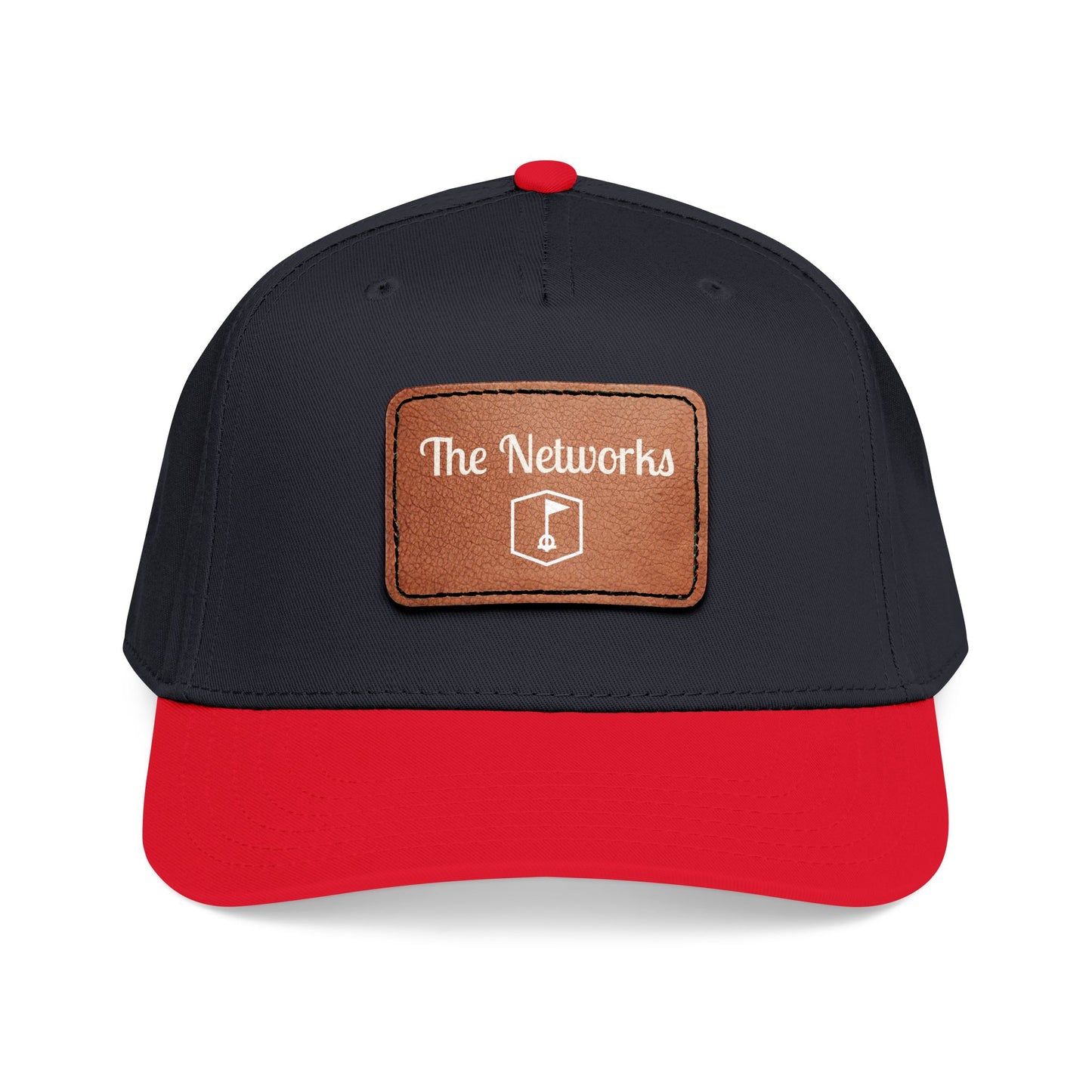 Copy of Mid Profile Baseball Cap with Leather Patch (Rectangle)