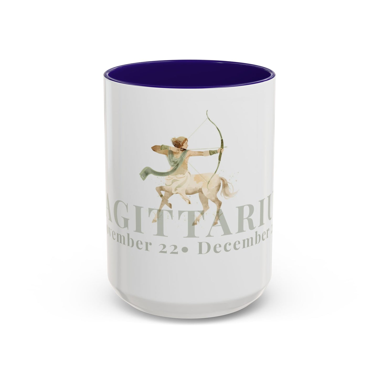 Sagittarius Zodiac Mug - November 22 - December  21 Astrology Coffee Cup - The Archer Zodiac Sign Mug - 15 oz.