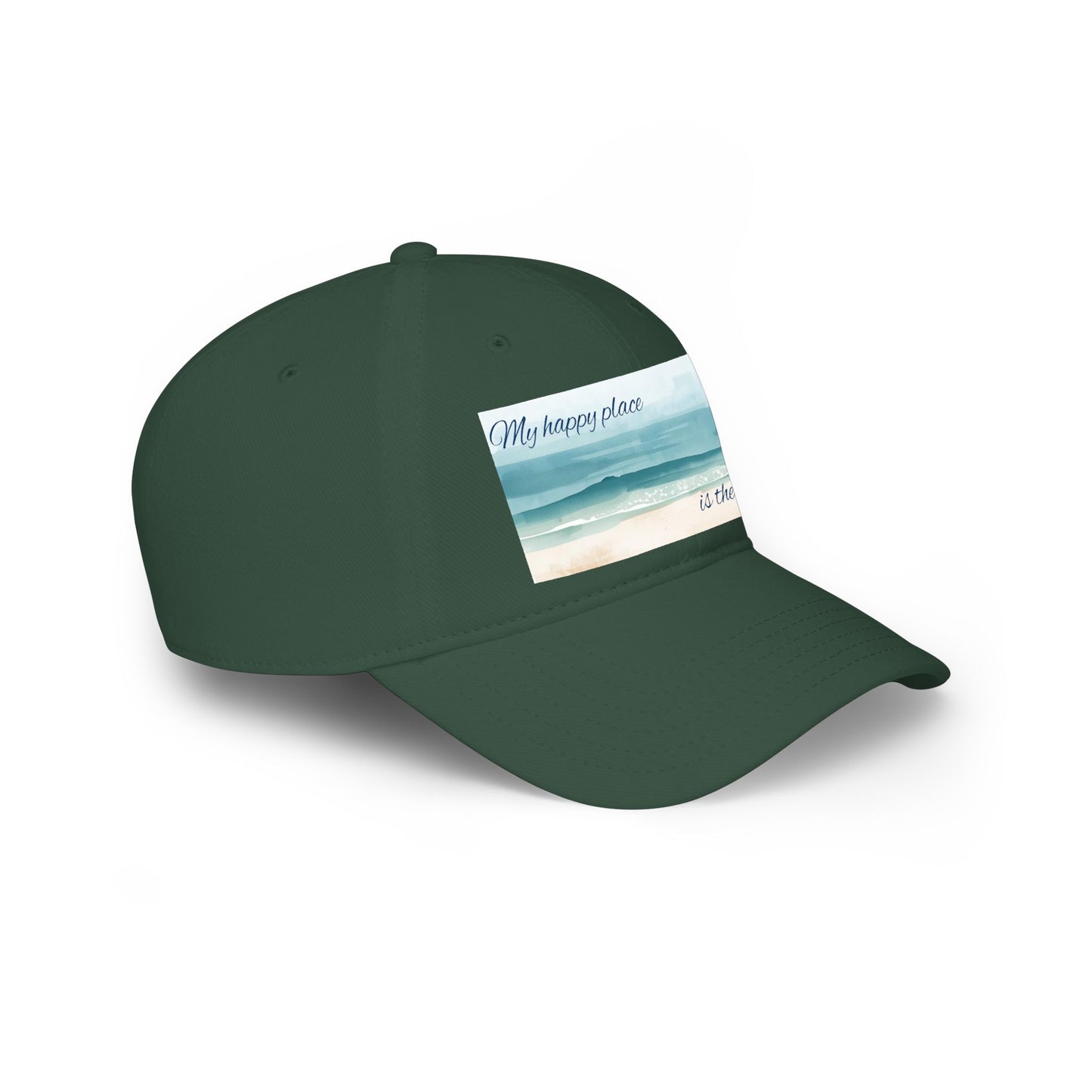 my happy place Is the sea Low Profile Baseball Cap