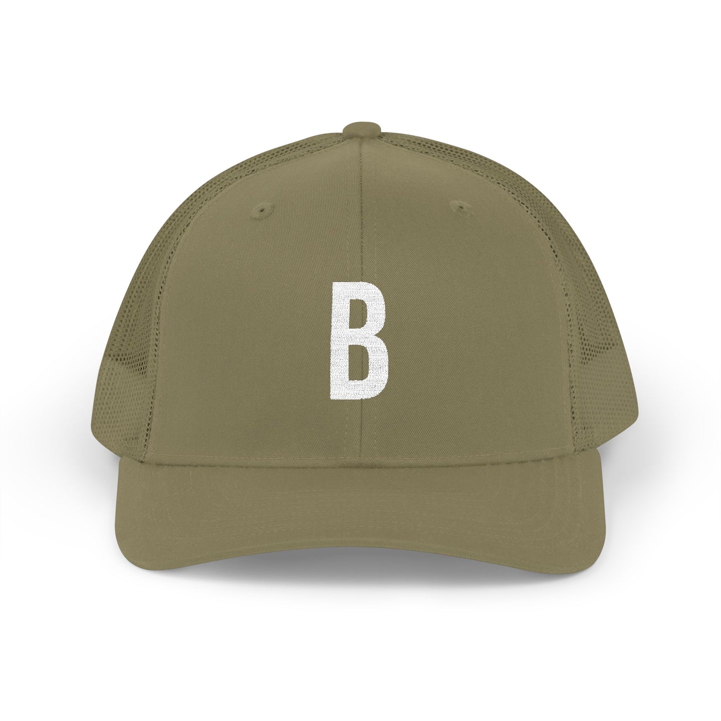 Boston (B) Embroidered Monogram Snapback Trucker Cap - Heritage Places Collection