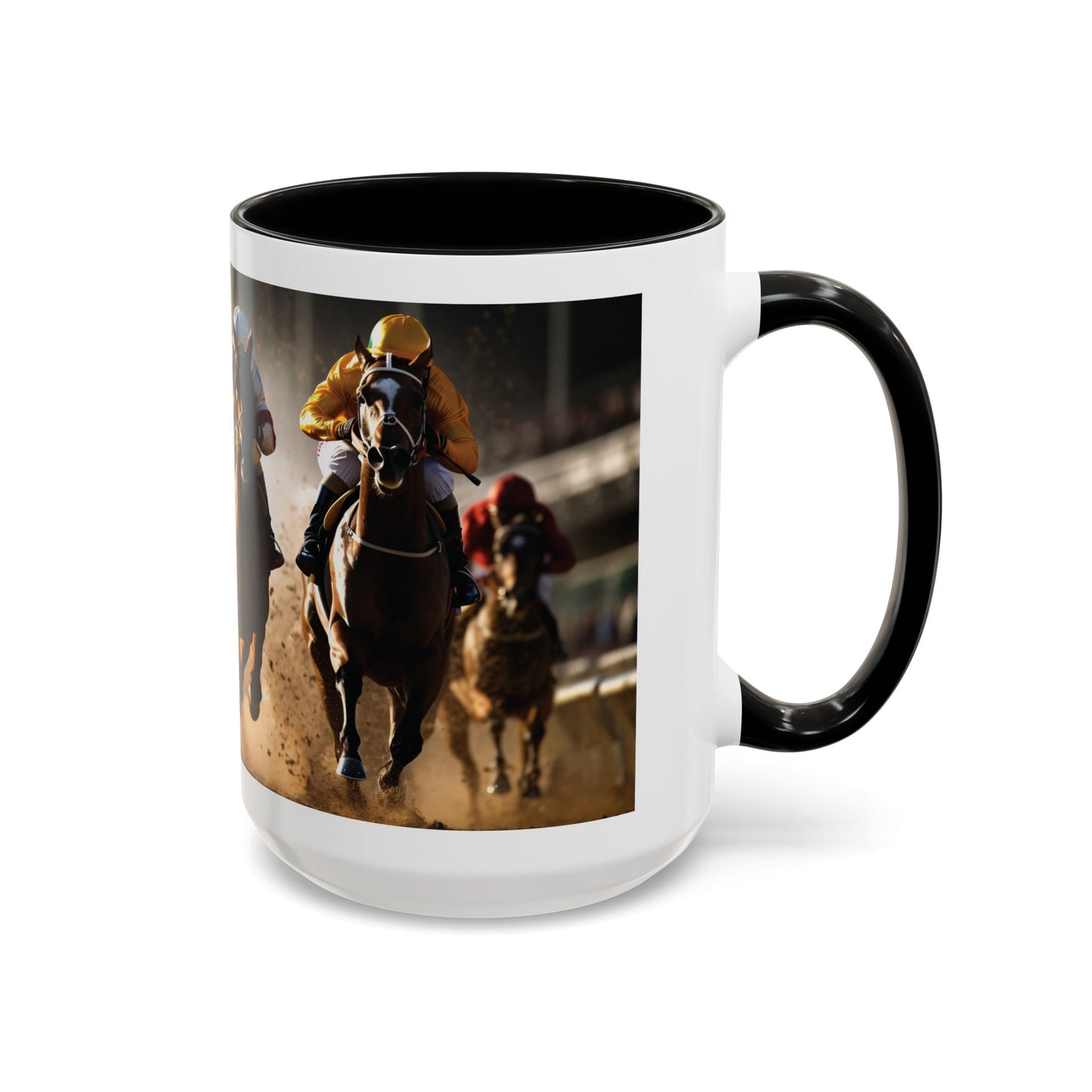 Horse-Inspired Saratoga Coffee Mug, Equestrian Town-Inspired Accent Coffee Mug, 15oz