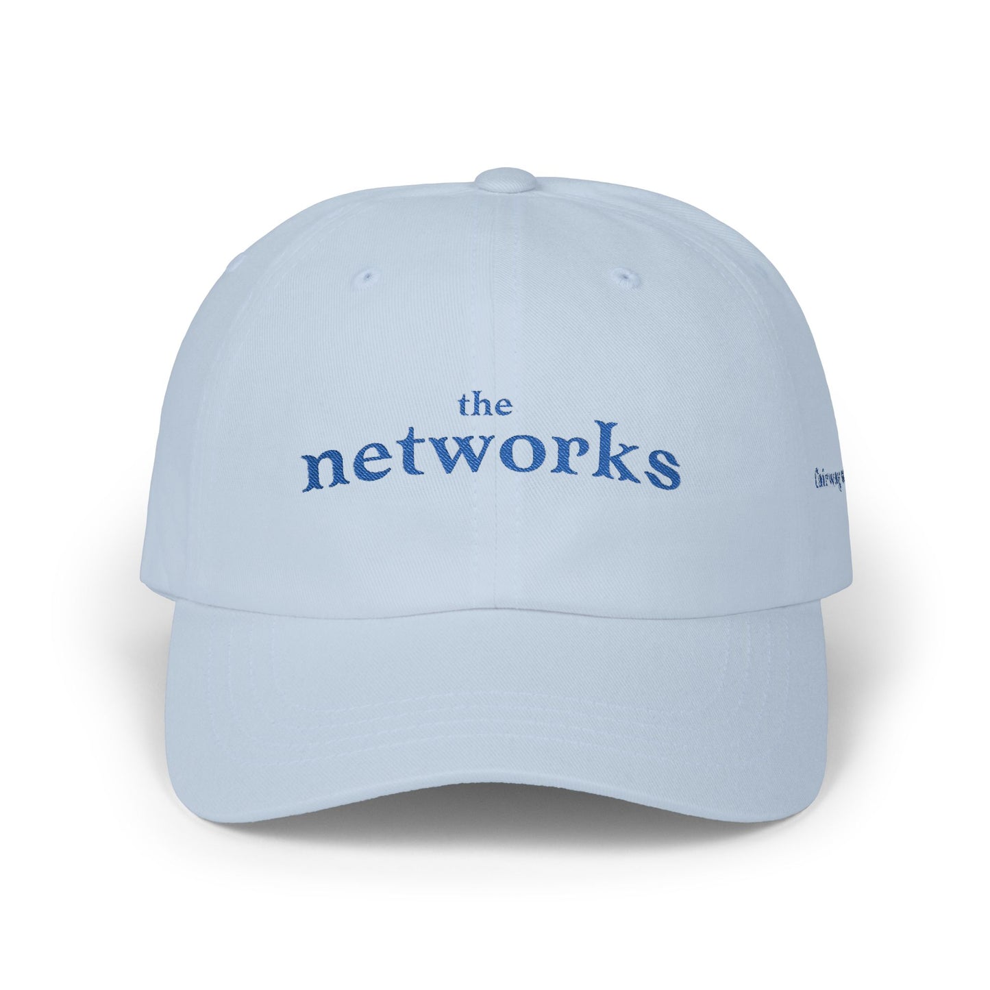The Networks Embroidered Dad Cap — Fairway Society Embroidered Golf Hat – Women’s Golf League Cap | Minimalist Country Club Style