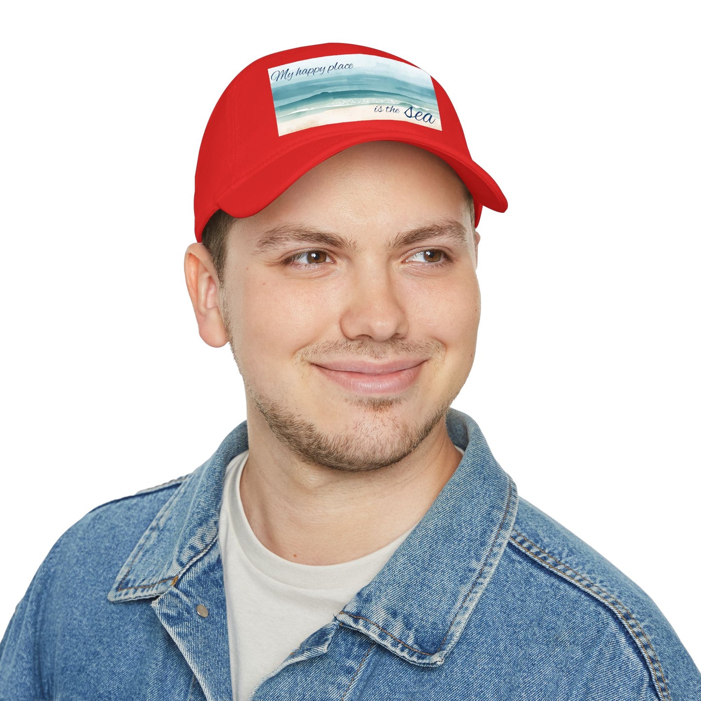 my happy place Is the sea Low Profile Baseball Cap