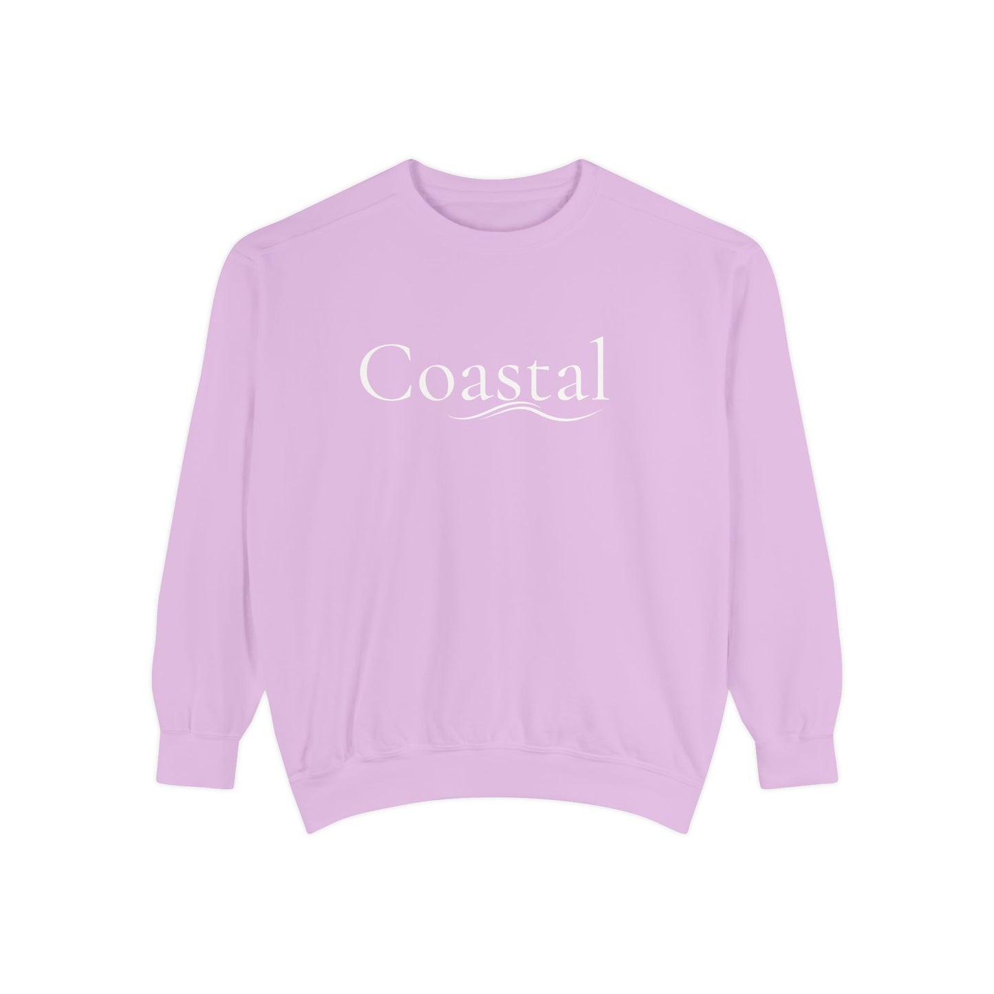Beach Graphic Sweatshirt — Retro Wave Script Pullover