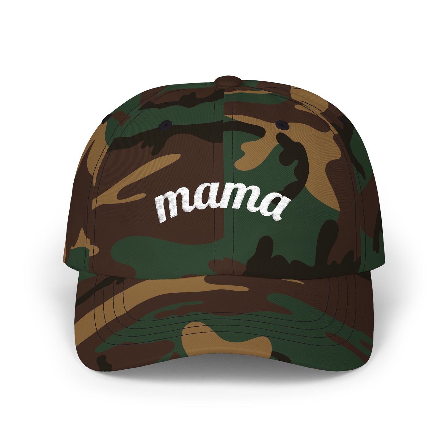 Mama Script embroidered baseball Cap - # 1 back detail