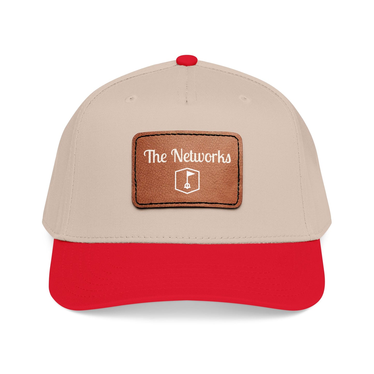 Copy of Mid Profile Baseball Cap with Leather Patch (Rectangle)