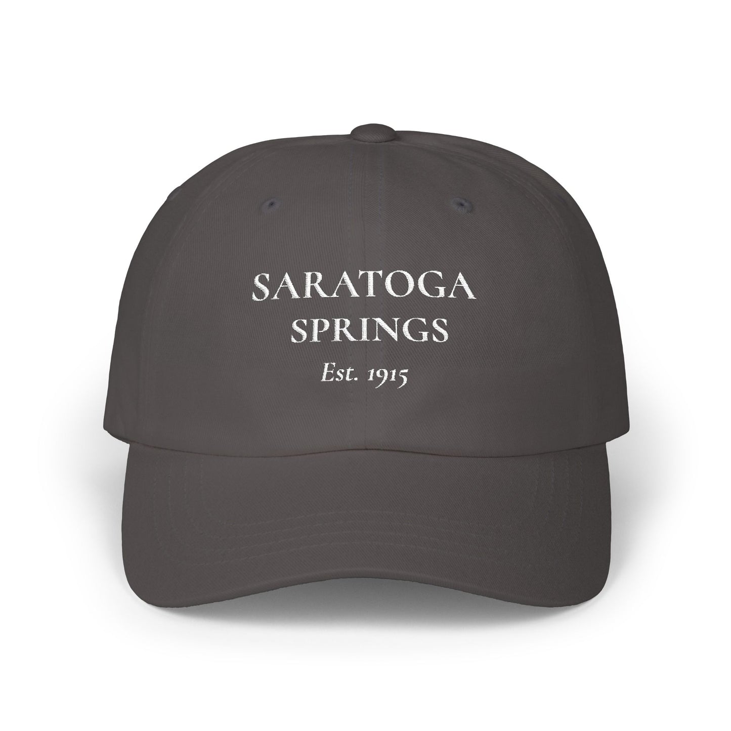Saratoga Springs Dad Cap — Vintage 'Est. 1915' Equestrian Baseball Hat