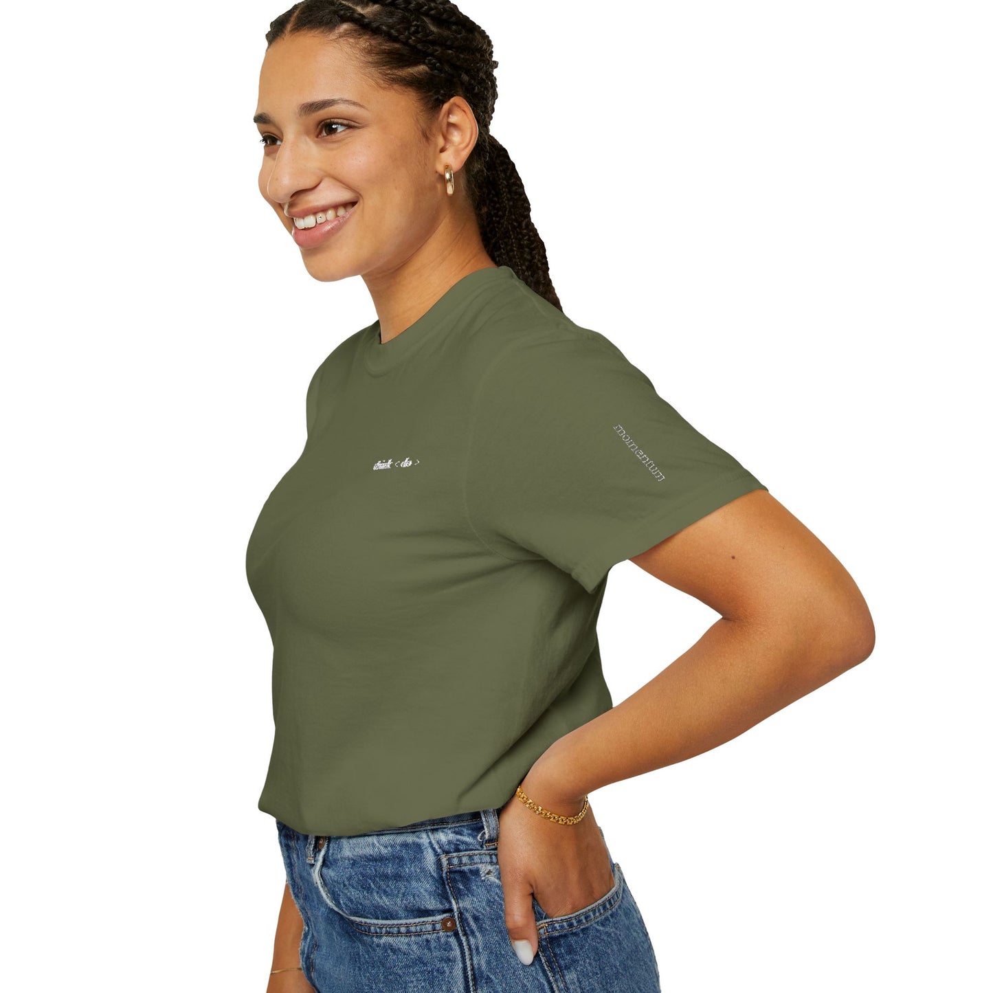 Think < Do > Embroidered Unisex T-Shirt | Minimalist Everyday Tee | Ivory Thread