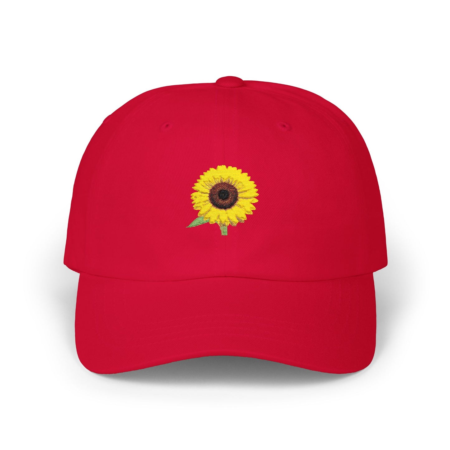 Black-Eyed Susan Mom Embroidered  Dad Cap (white font)