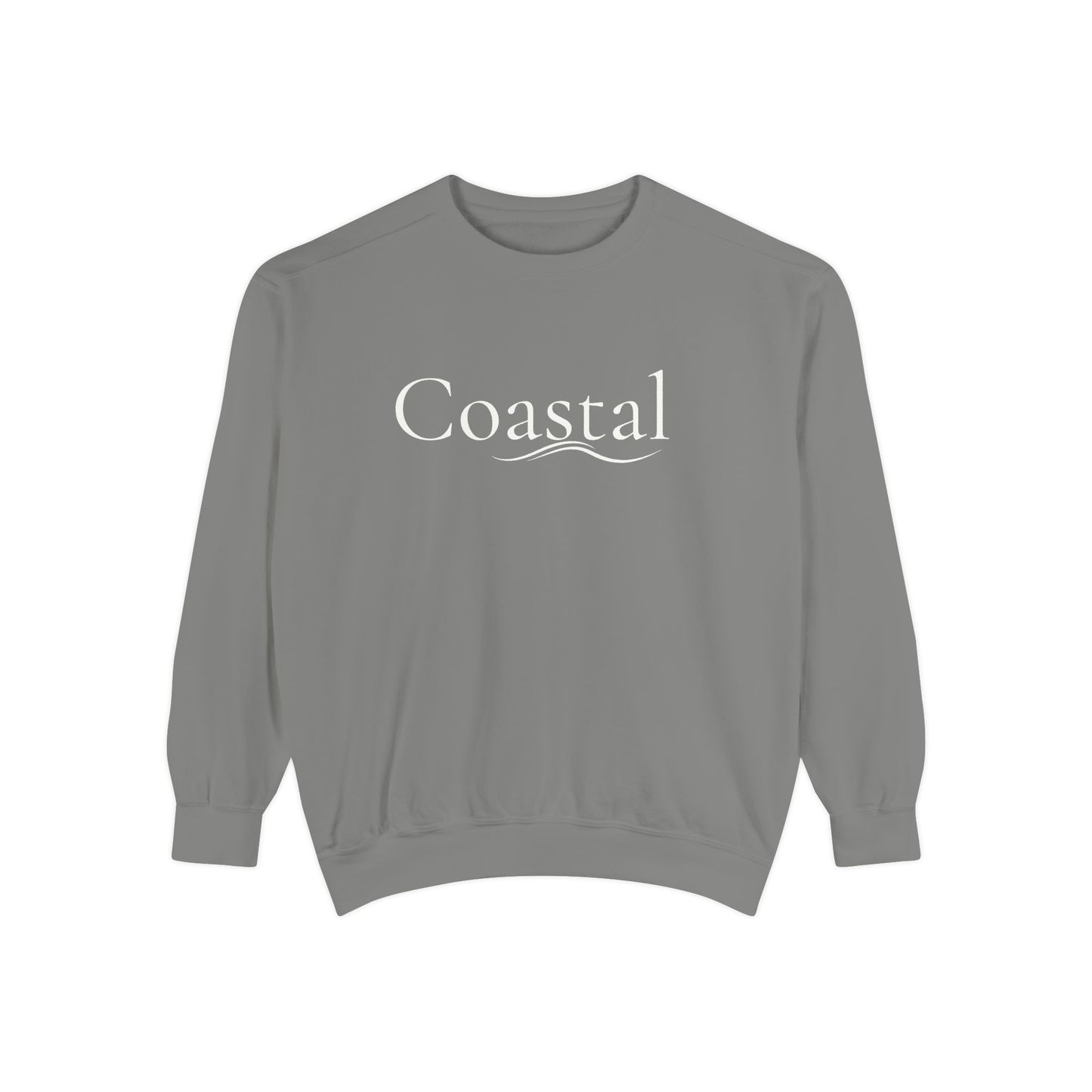 Beach Graphic Sweatshirt — Retro Wave Script Pullover