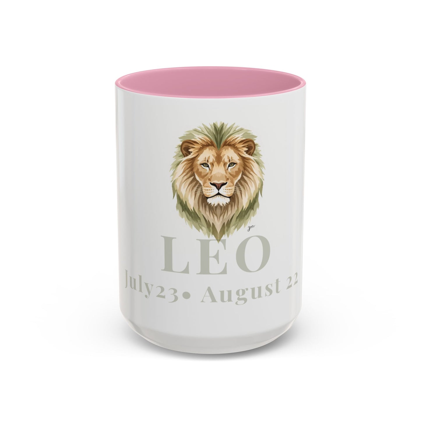 Leo Zodiac Mug - July 23 - August 22 Astrology Coffee Cup - Lion Zodiac Sign Mug - 15 oz.