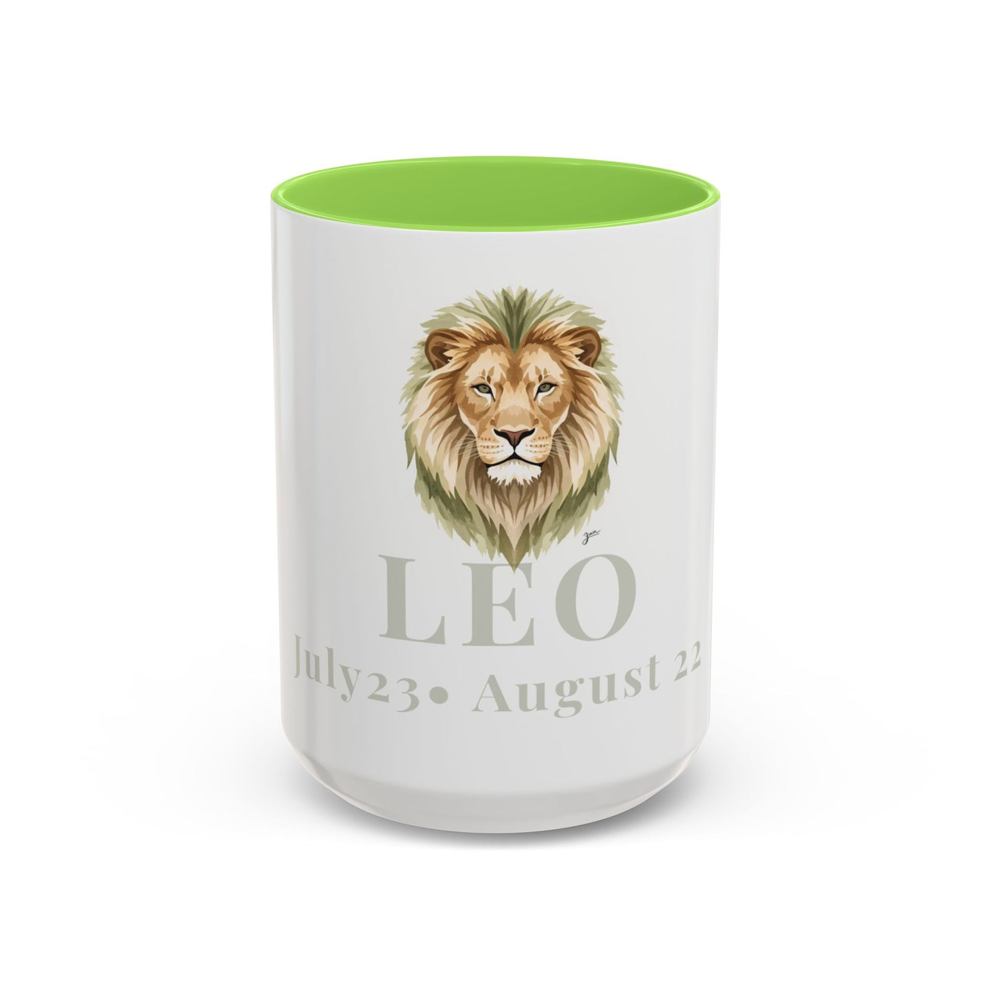 Leo Zodiac Mug - July 23 - August 22 Astrology Coffee Cup - Lion Zodiac Sign Mug - 15 oz.