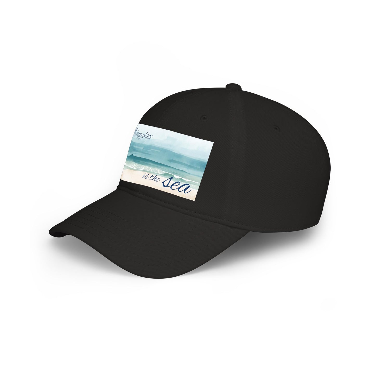 my happy place Is the sea Low Profile Baseball Cap