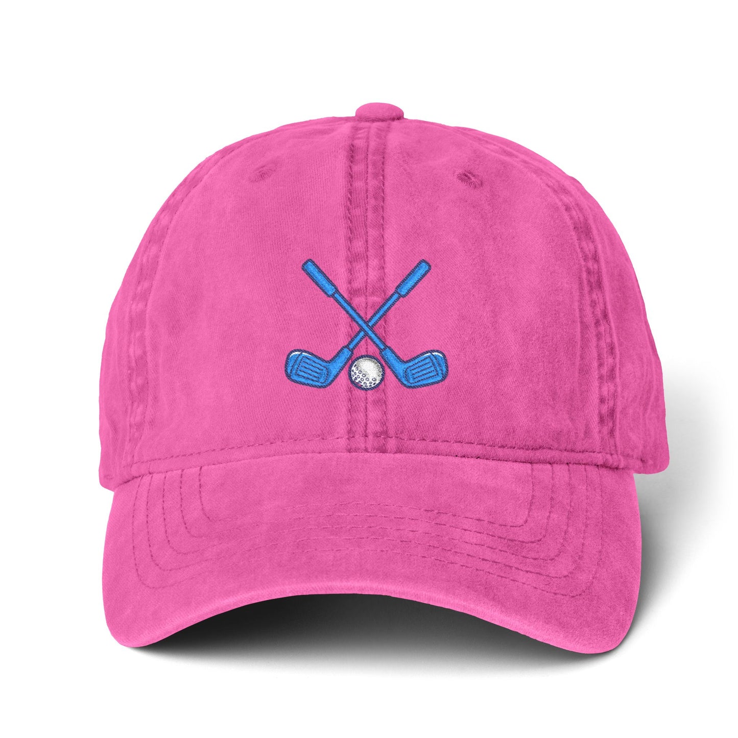 Coastal Fairway Embroidered Golf Hat – Women’s Pigment Dyed Golf Cap | Minimalist Country Club Style