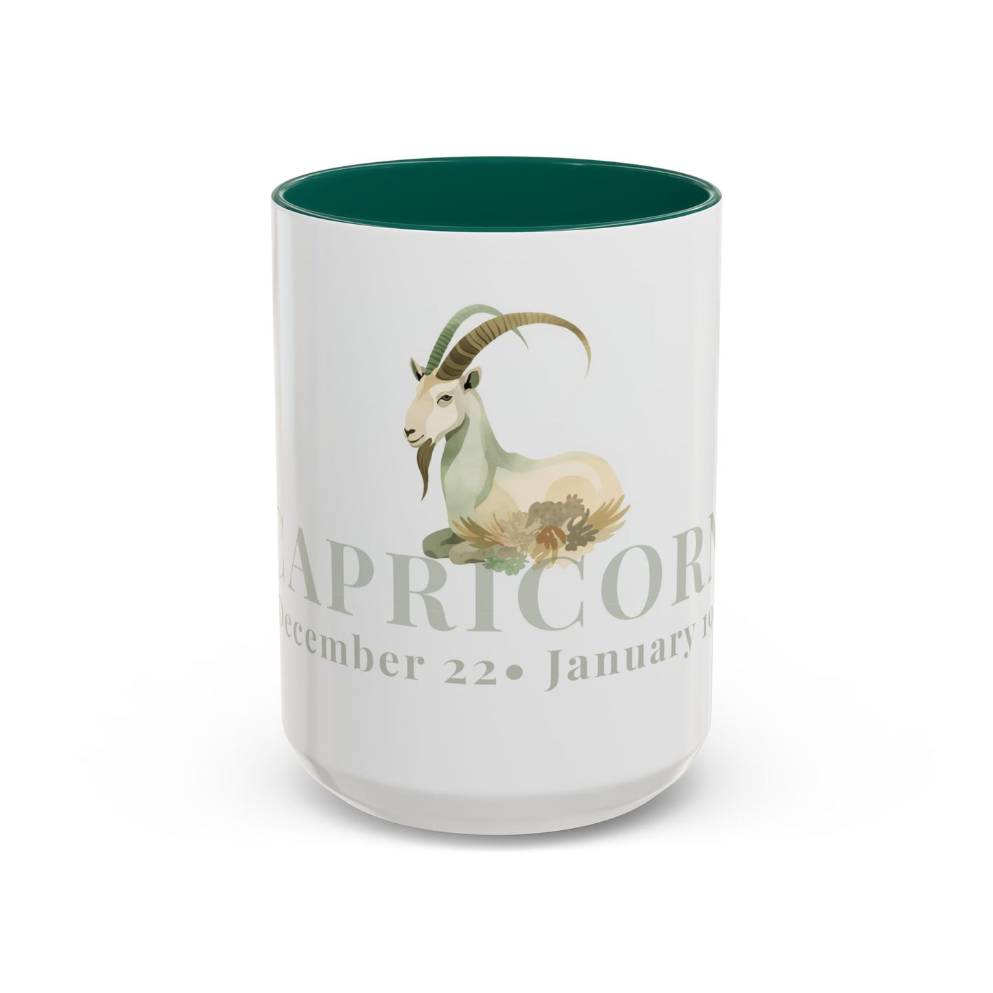 Capricorn Zodiac Mug - December 22- January 19 Astrology Coffee Cup - The Goat  Zodiac Sign Mug - 15 oz.