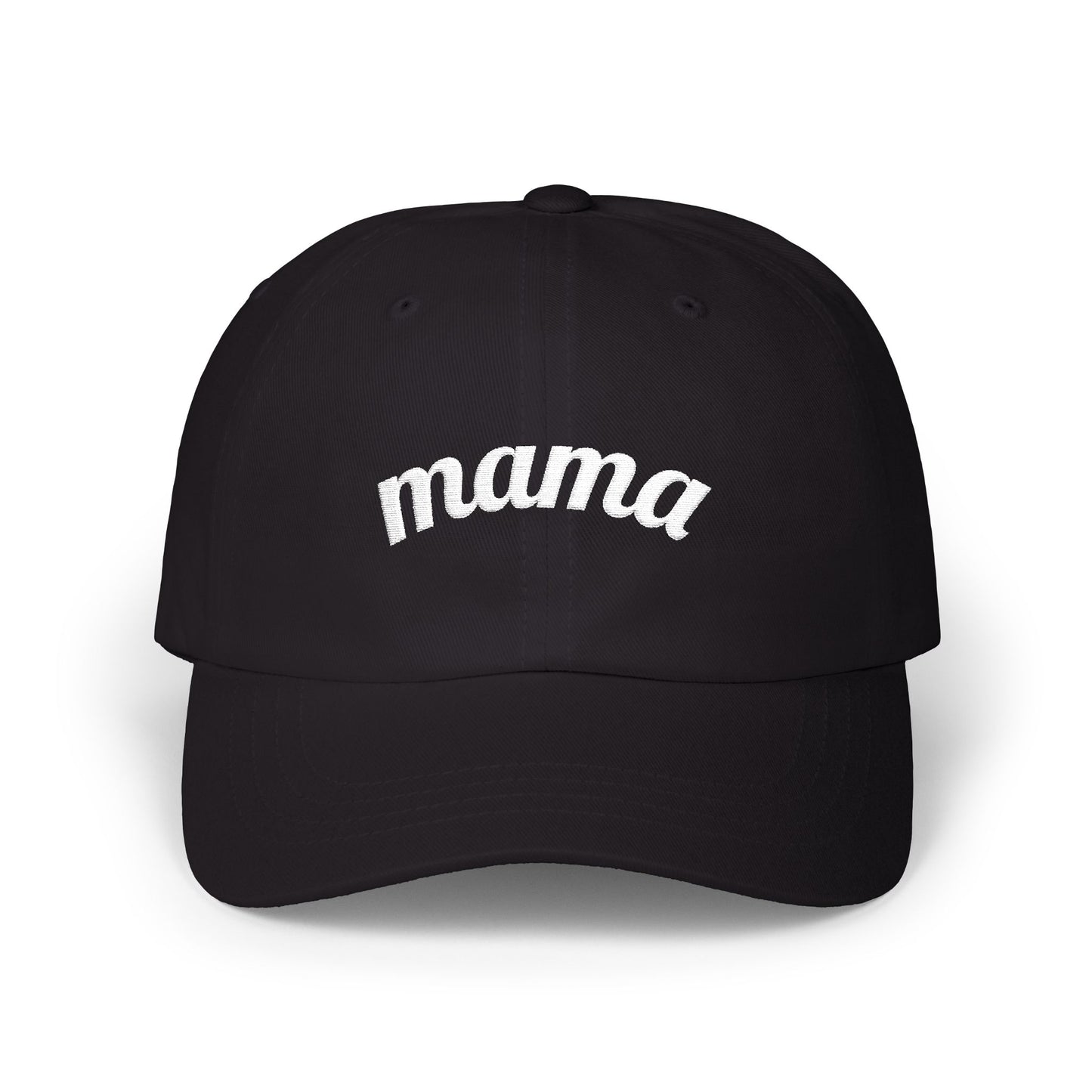 Mama Script embroidered baseball Cap - # 1 back detail