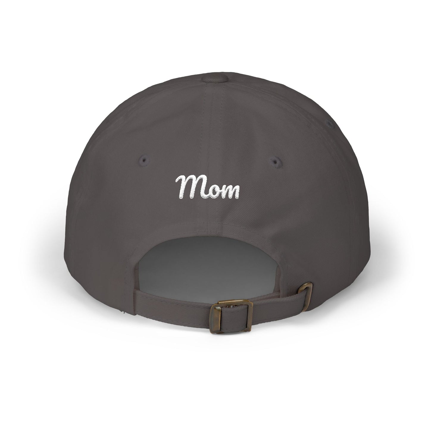 Black-Eyed Susan Mom Embroidered  Dad Cap (white font)