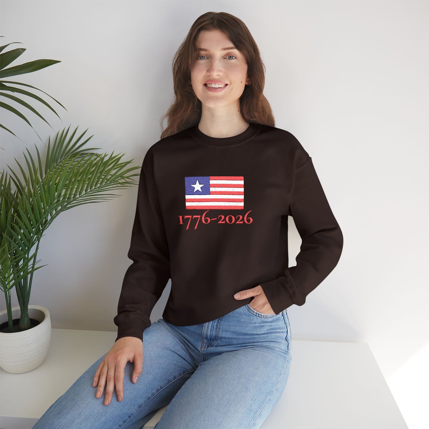USA  1776–2026 Patriotic Crewneck Sweatshirt