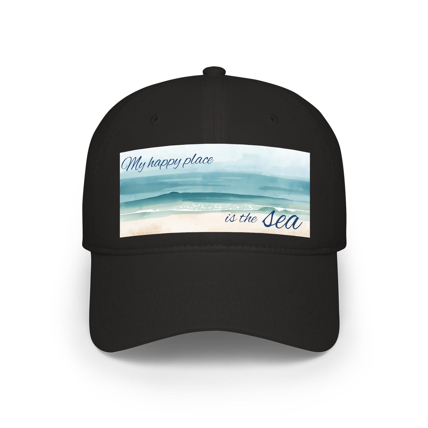 my happy place Is the sea Low Profile Baseball Cap