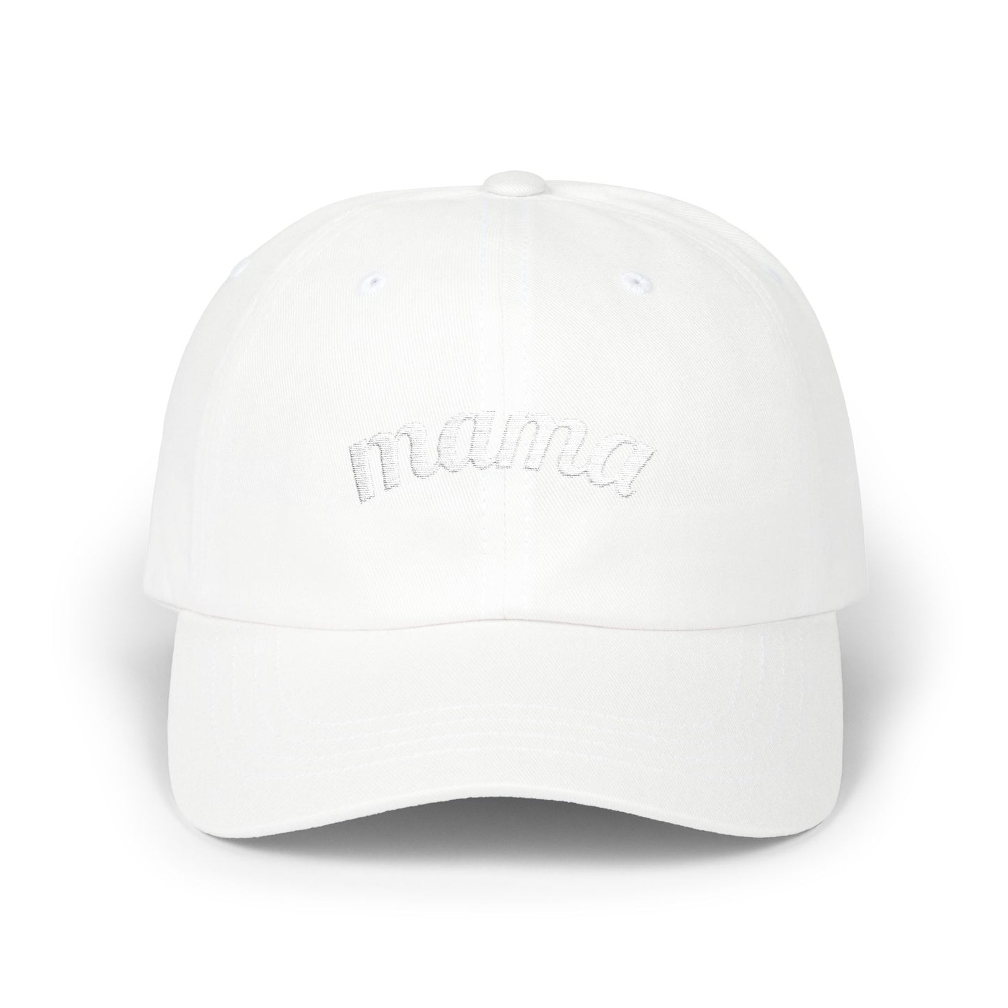 Mama Script embroidered baseball Cap - # 1 back detail