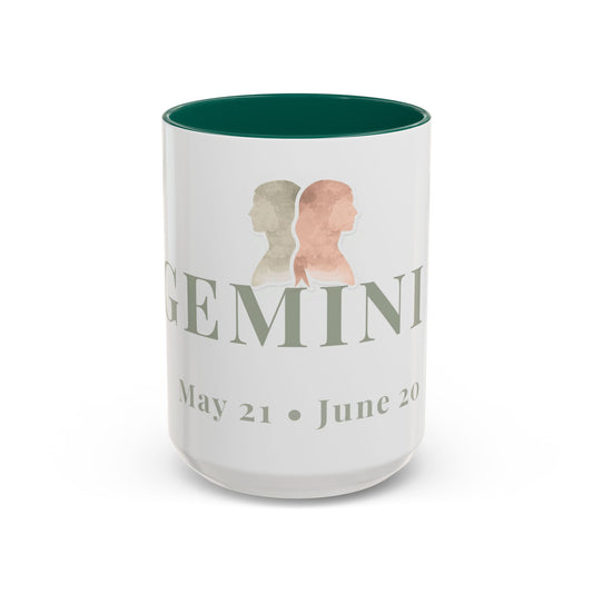Gemini Zodiac Mug - May 21 - June 20 Astrology Coffee Cup - Twins Zodiac Sign Mug - 15 oz.