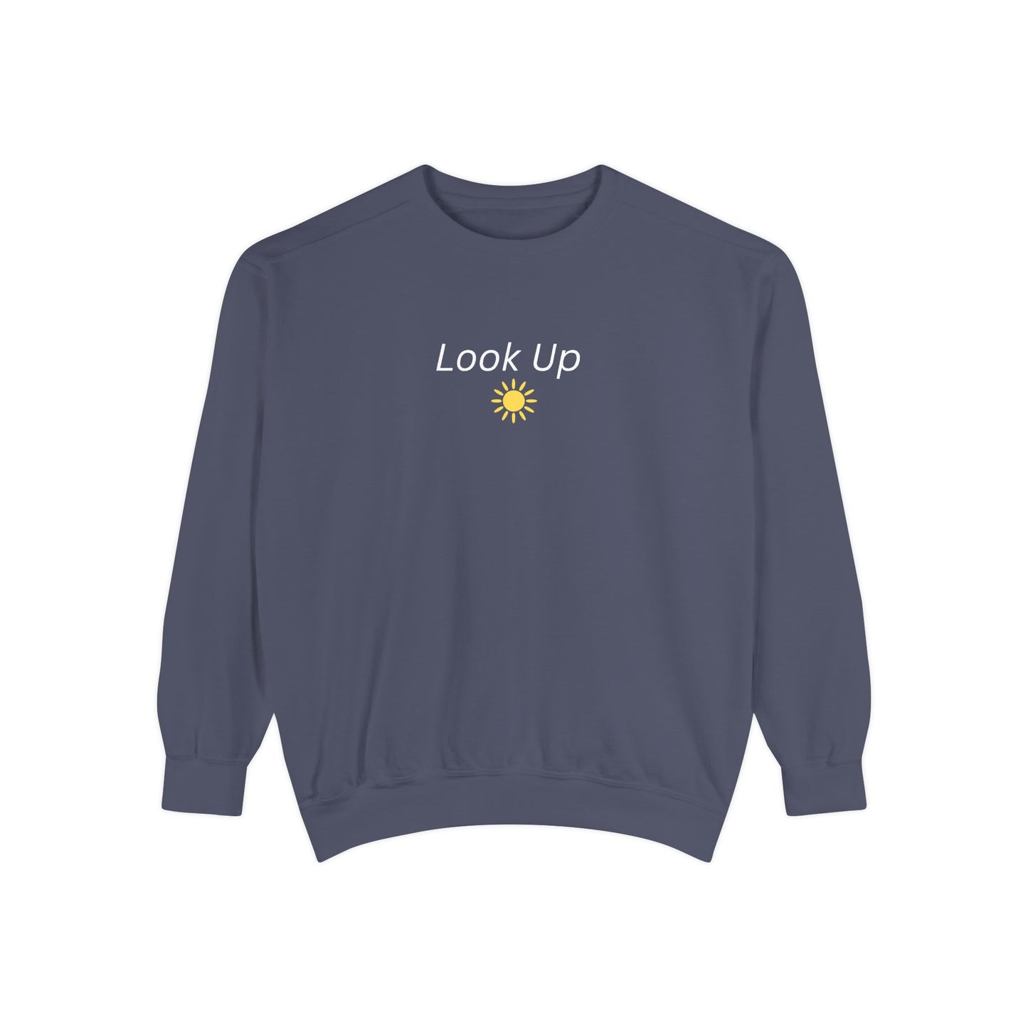 Look Up Sweatshirt- Minimal Sun Crewneck