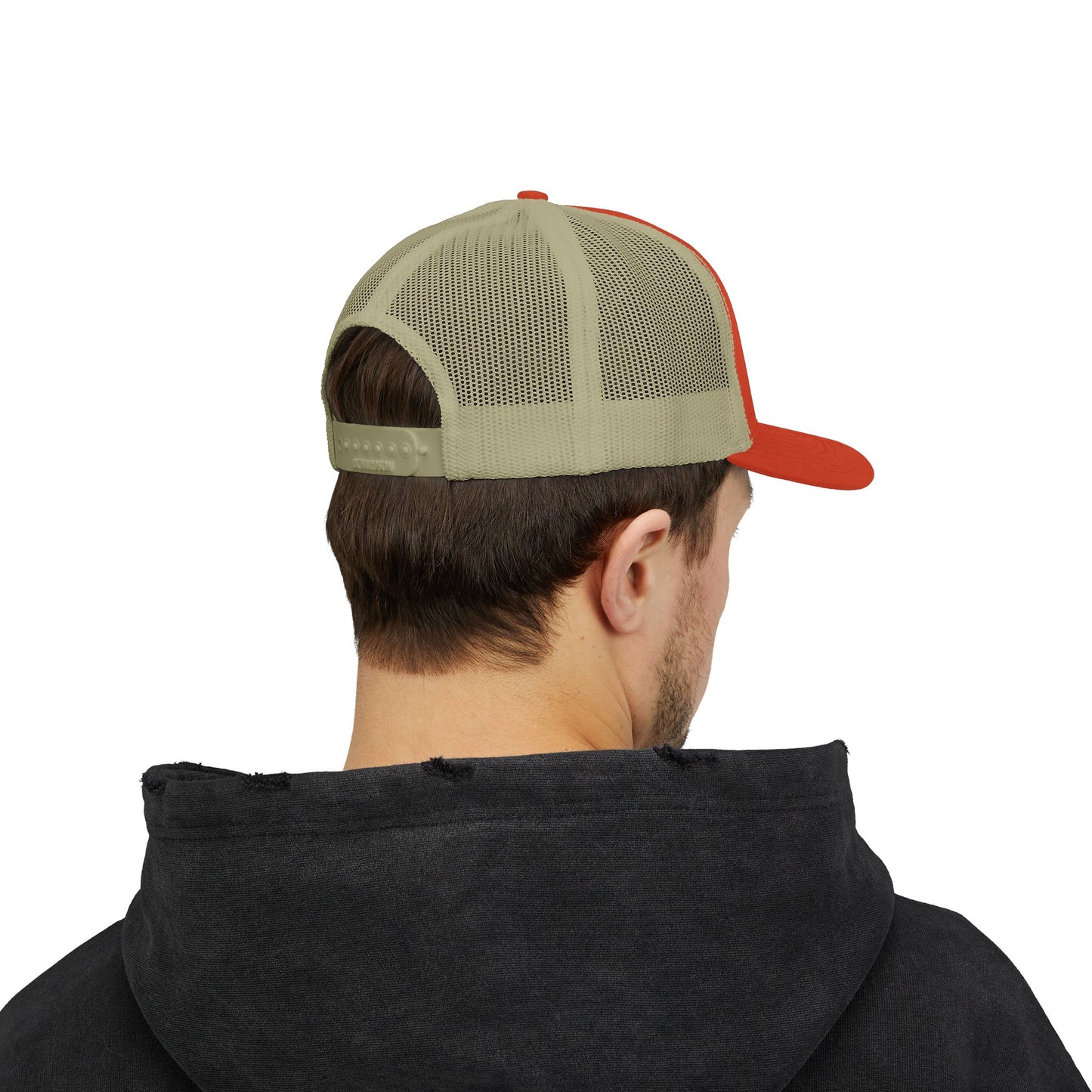 Vintage Golf Trucker Cap – Embroidered Golf Ball Flag Hat – Heritage Style Golf Hat