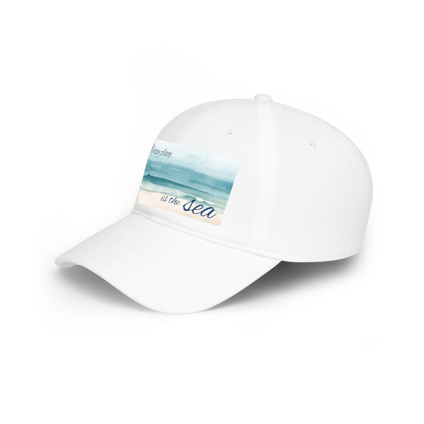 my happy place Is the sea Low Profile Baseball Cap