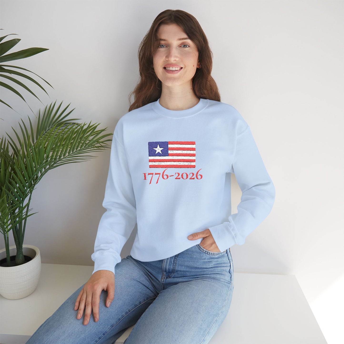 USA  1776–2026 Patriotic Crewneck Sweatshirt
