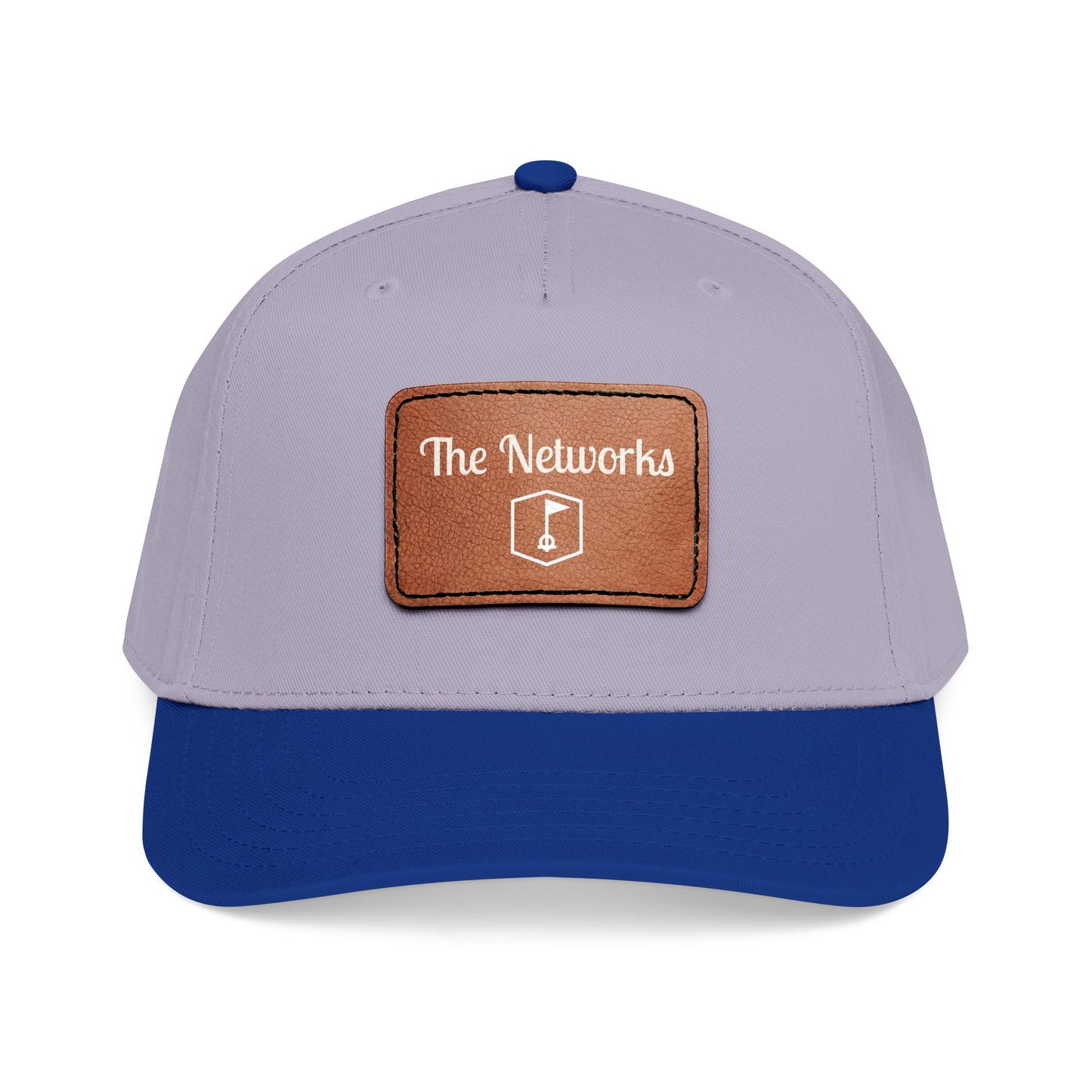 Copy of Mid Profile Baseball Cap with Leather Patch (Rectangle)