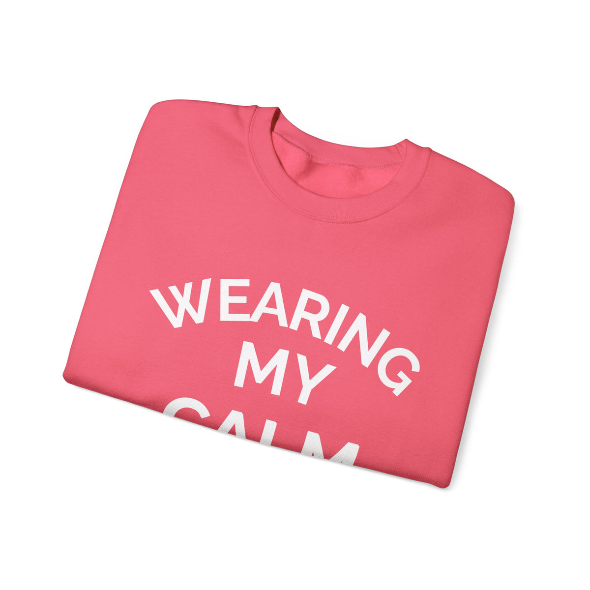 Wearing My Calm Crewneck Sweatshirt, Cozy Unisex Sweatshirt, Relaxed Fit Apparel, Gift for Mindfulness Lovers, Everyday Comfort Wear, [...]