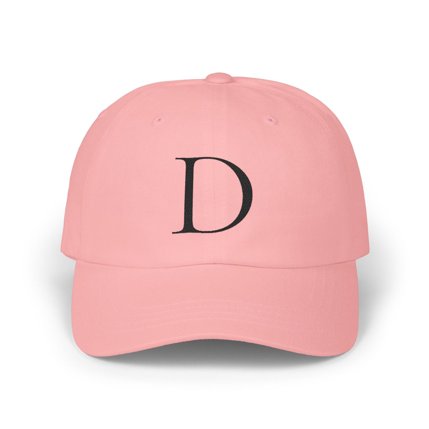 Wear My Story Embroidered Initial Hat - Letter D on the Classic Dad Cap